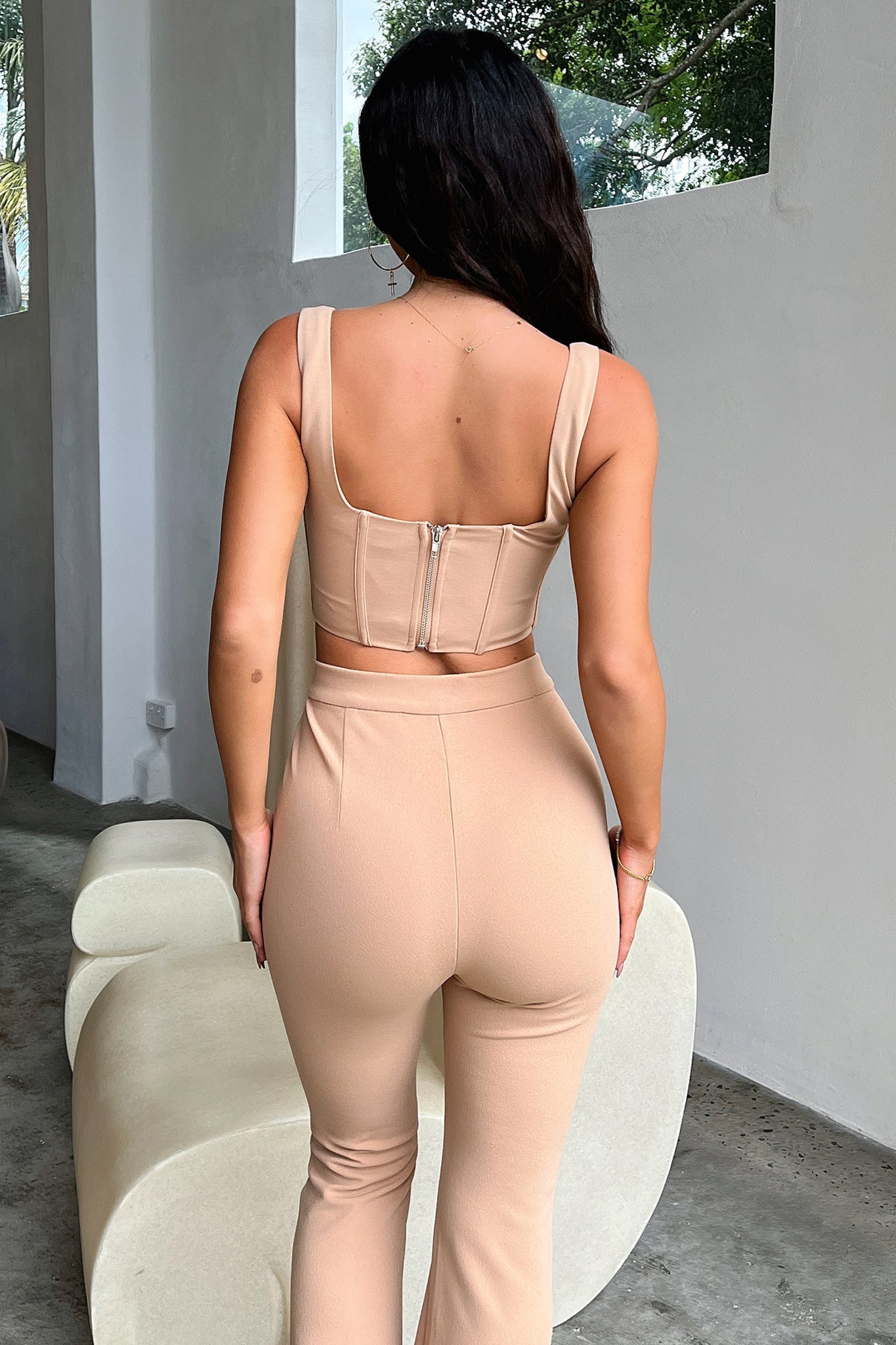 Token Corset Top - Tan-Coutiqo