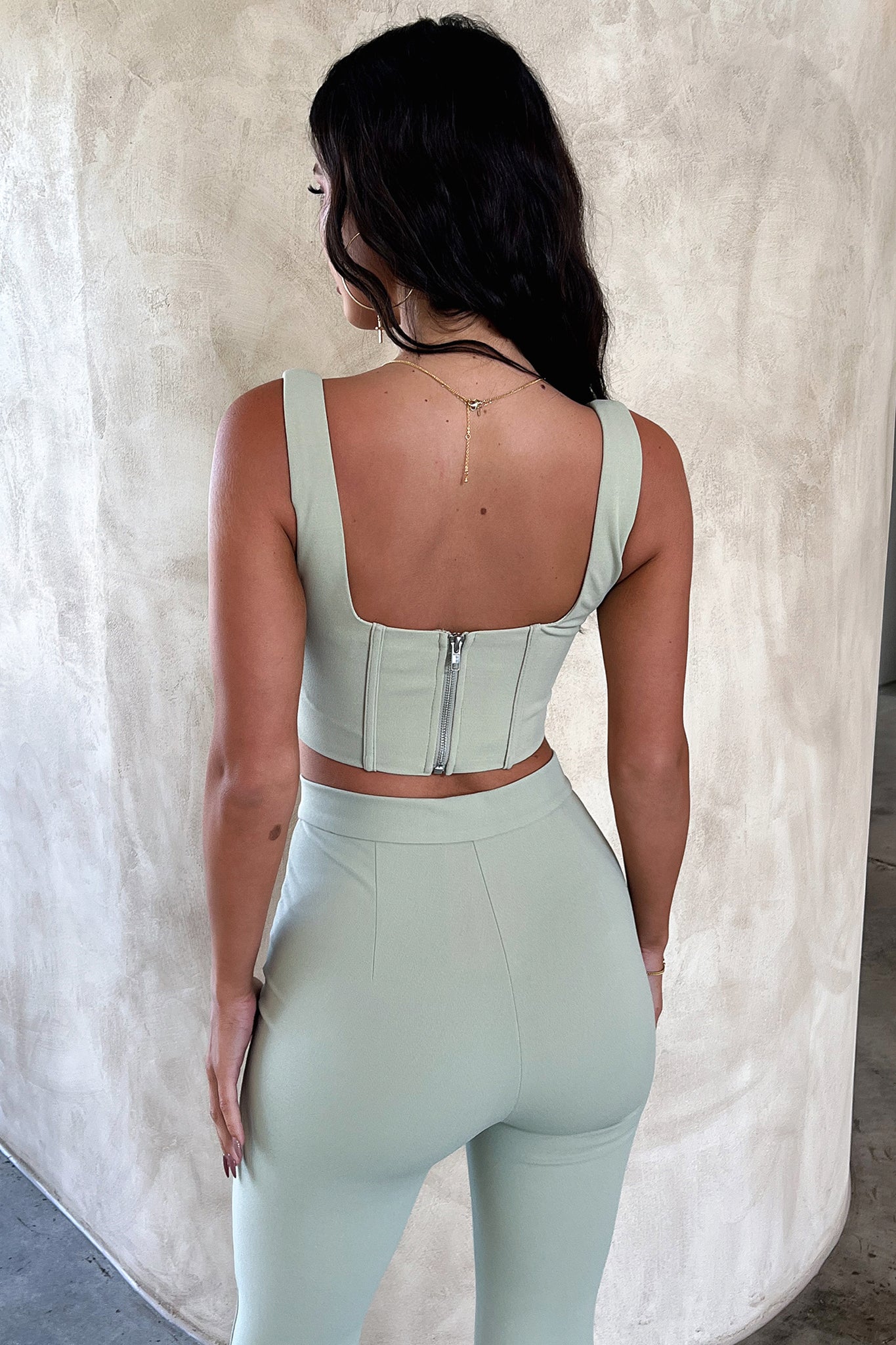 Token Flare Pants - Sage-Coutiqo
