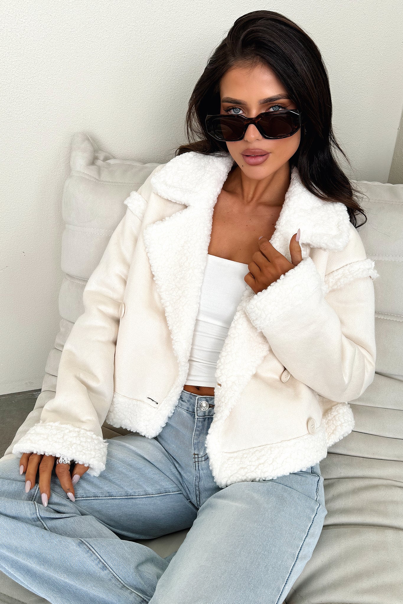 Torez Jacket - Cream-Coutiqo