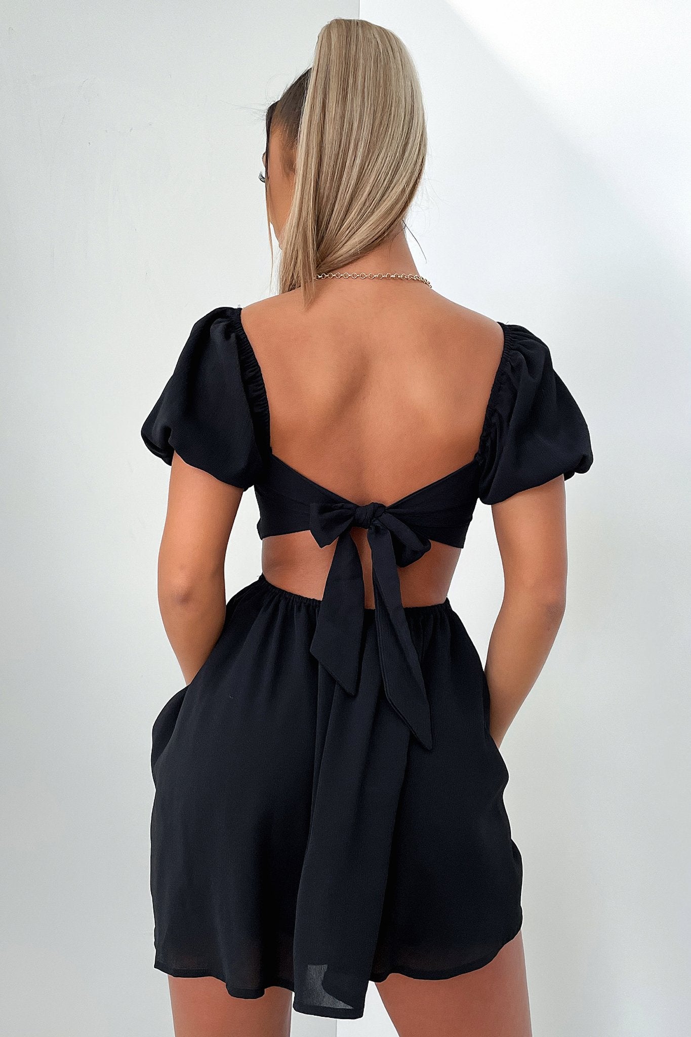 Tracey Dress - Black-Coutiqo