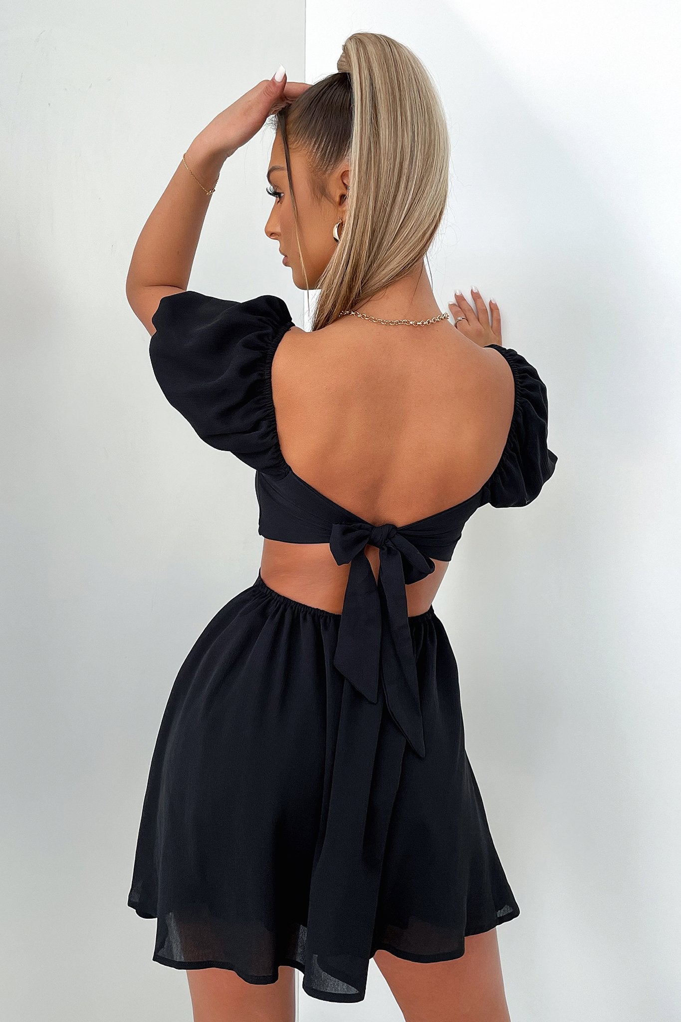 Tracey Dress - Black-Coutiqo