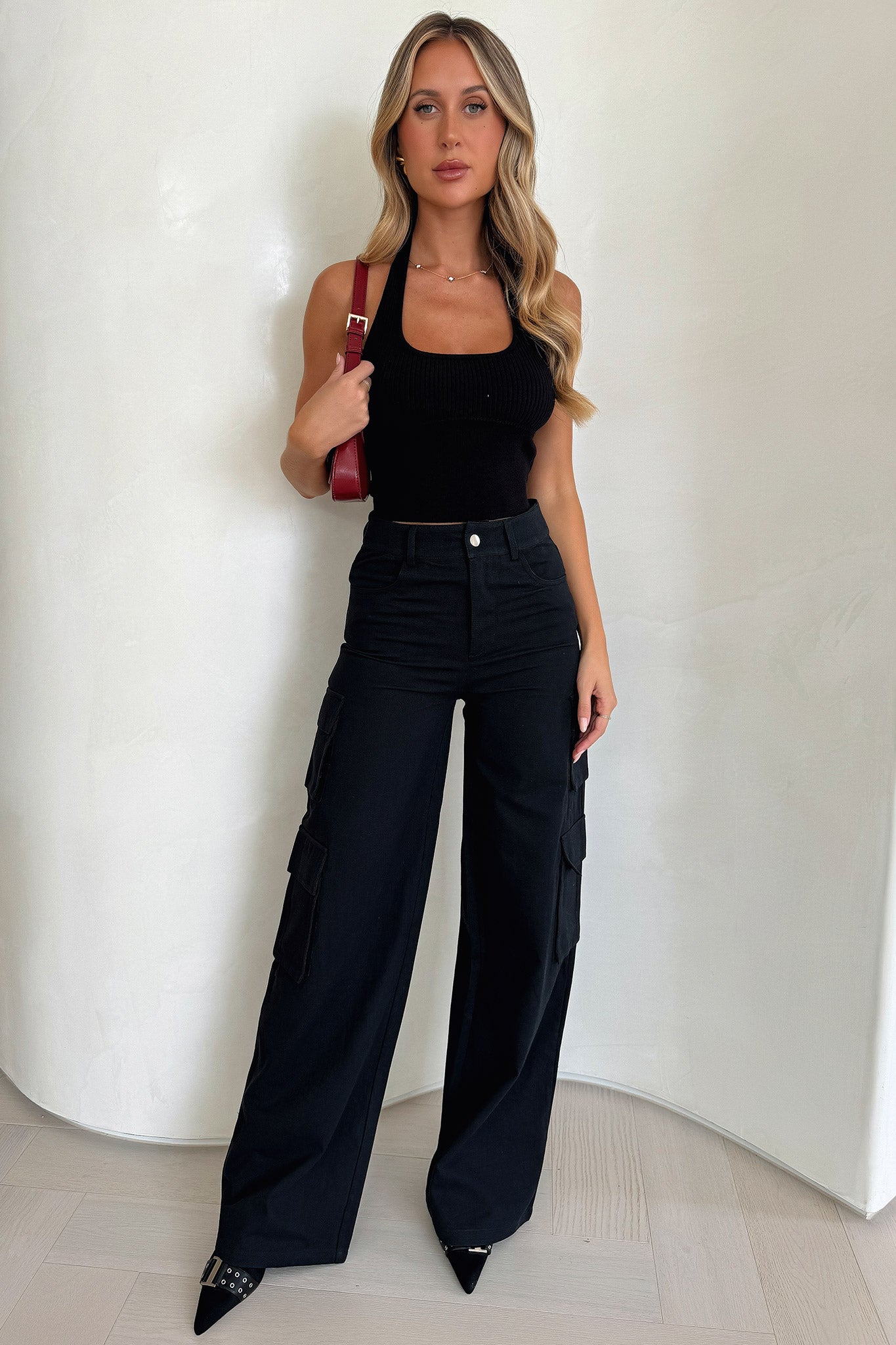 Venus Cargo Pants - Black Tall-Coutiqo