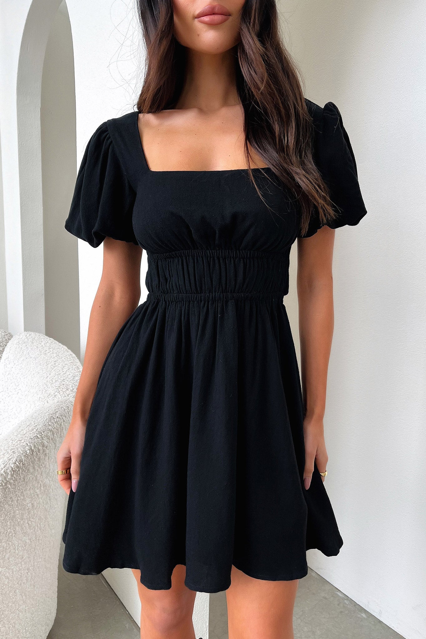 Whitney Dress - Black-Coutiqo