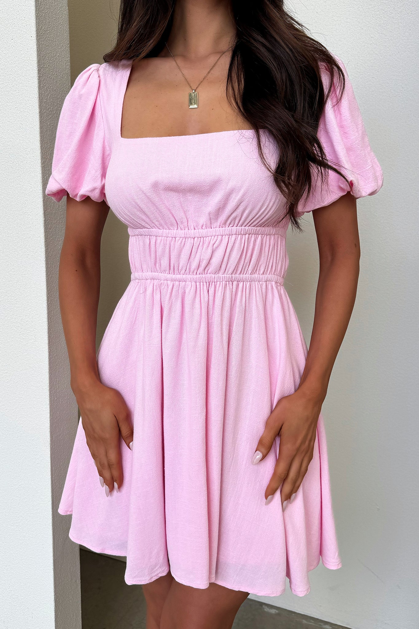 Whitney Dress - Pink-Coutiqo