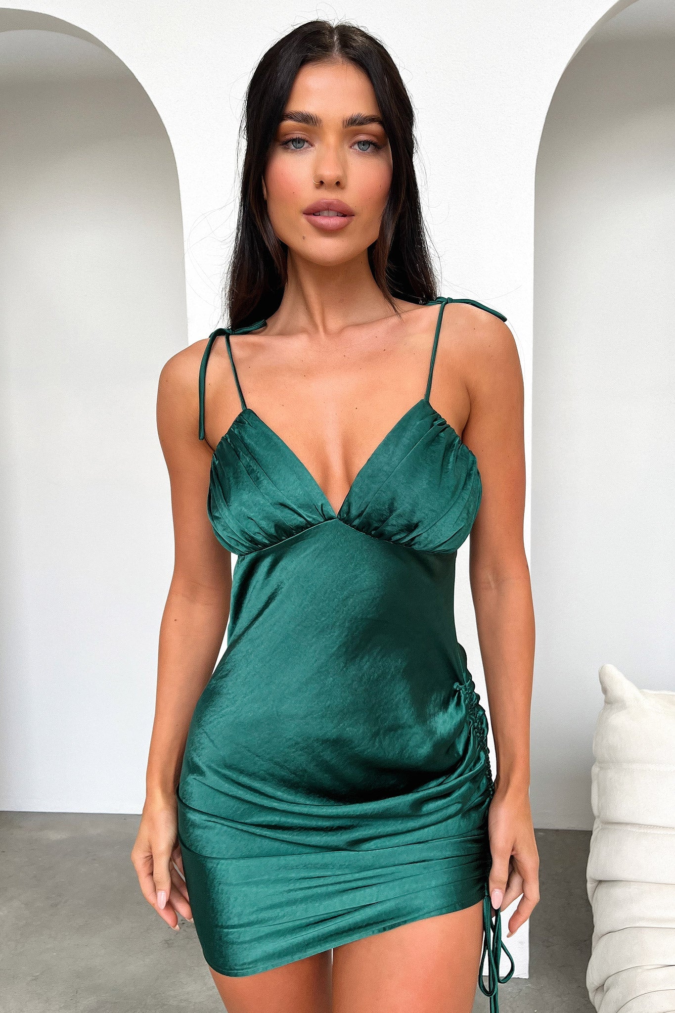 Wireless Dress - Emerald-Coutiqo