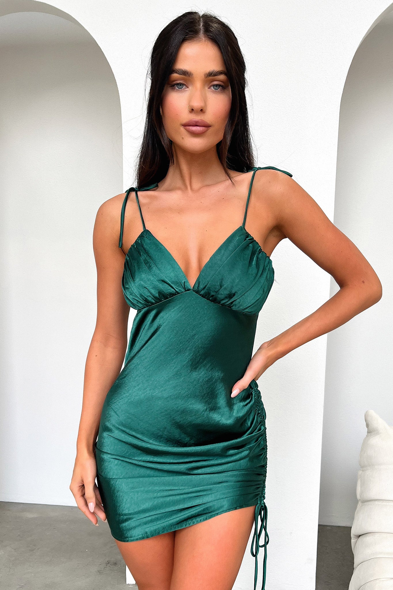 Wireless Dress - Emerald-Coutiqo