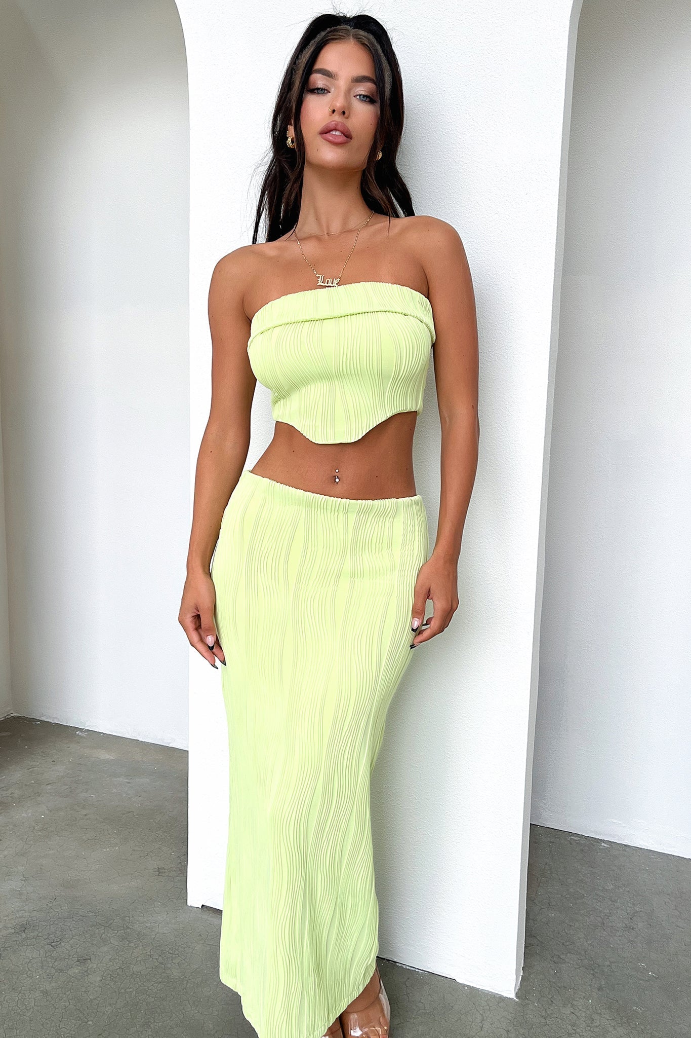 Xava Crop - Green-Coutiqo