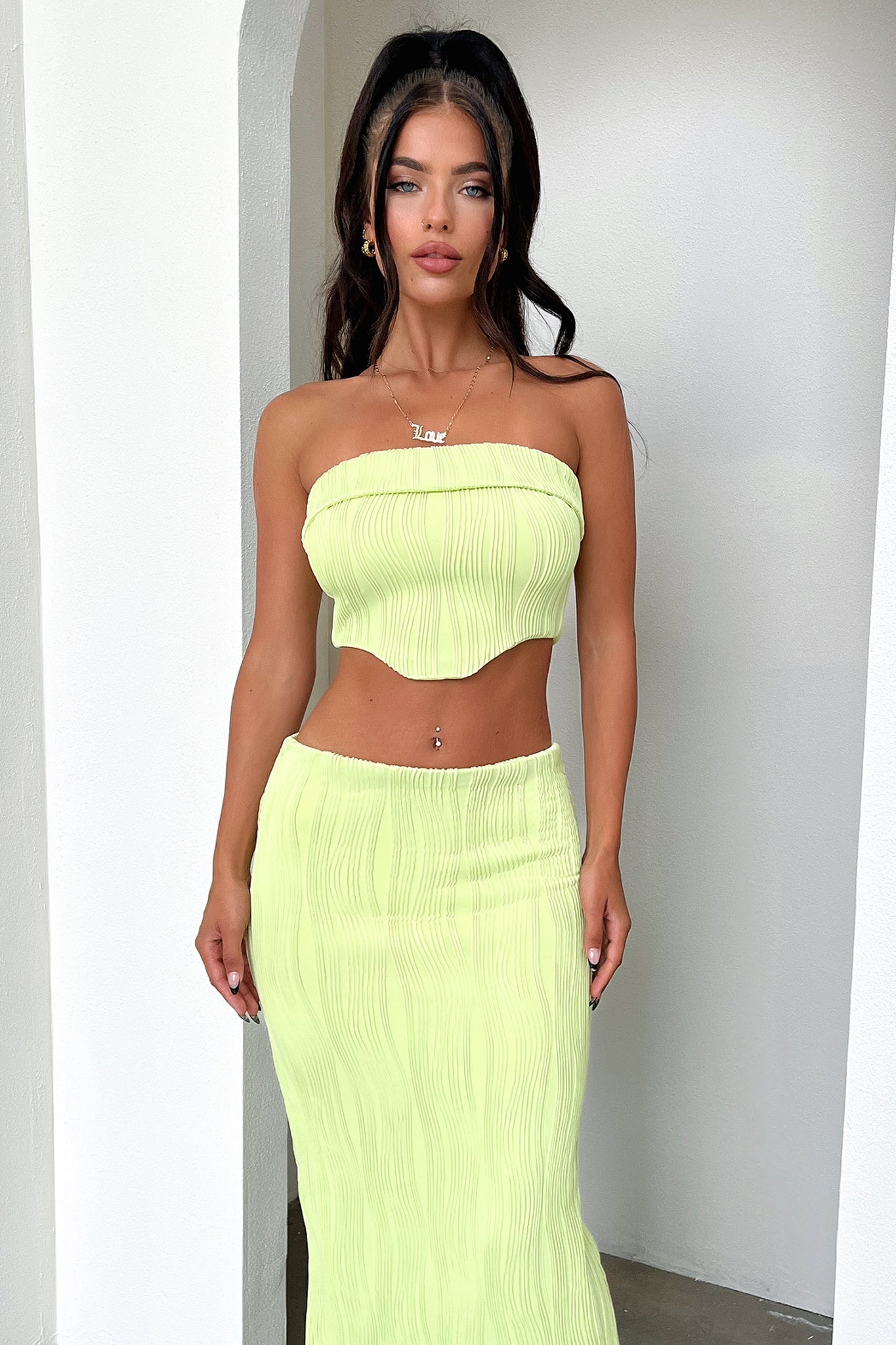 Xava Crop - Green-Coutiqo