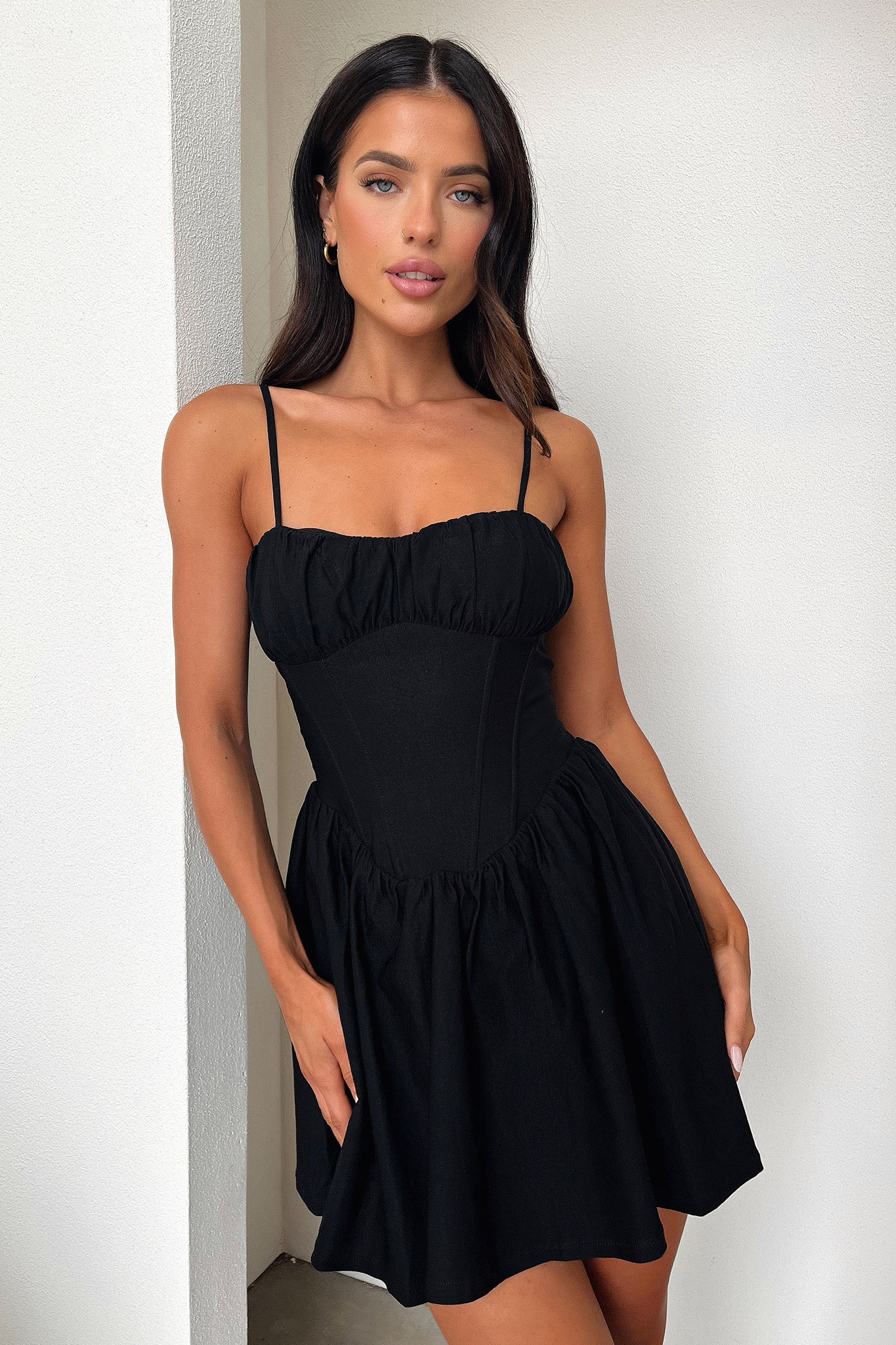 Zanaya Dress - Black-Coutiqo