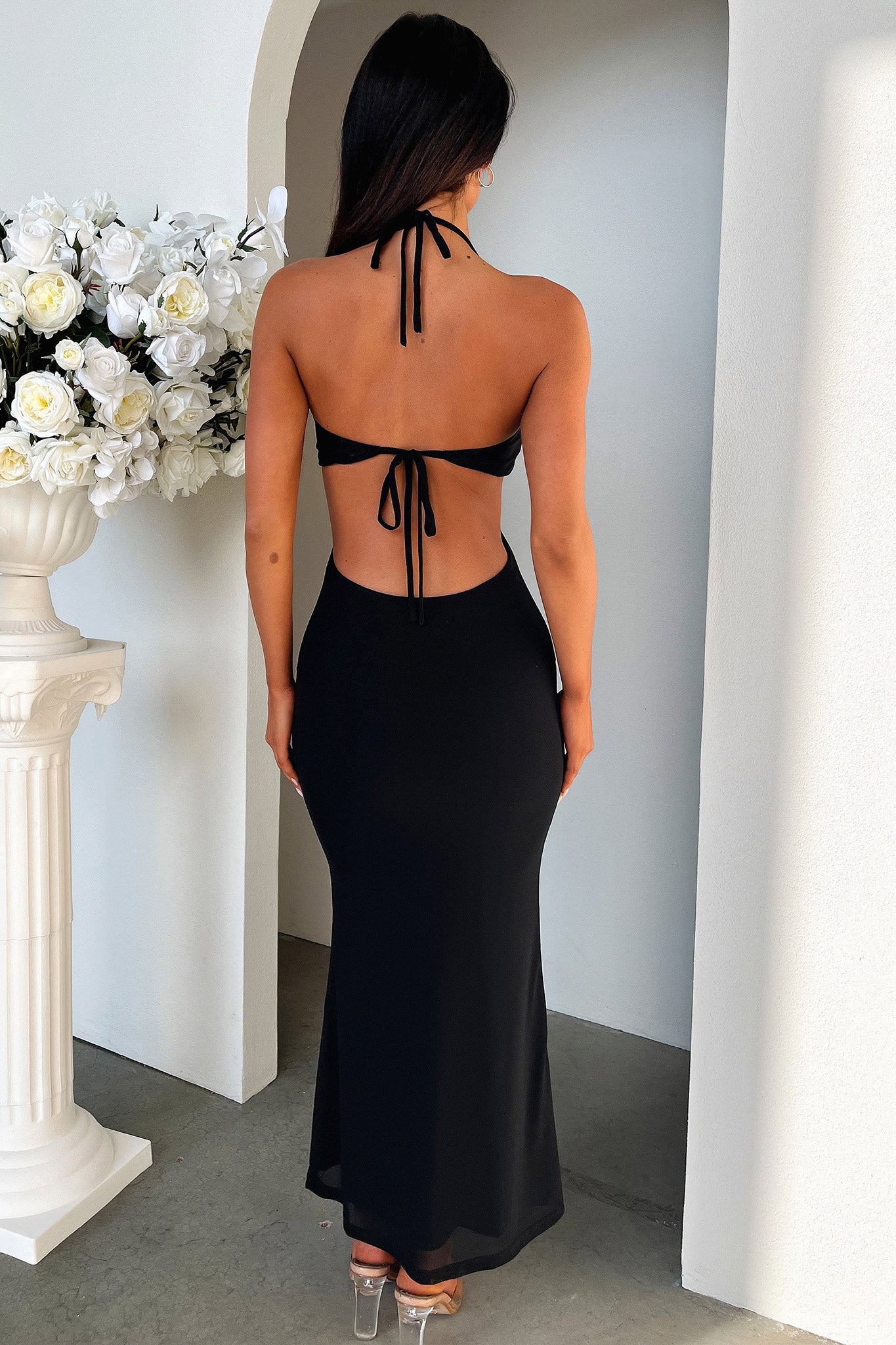 Zaric Maxi Dress - Black-Coutiqo