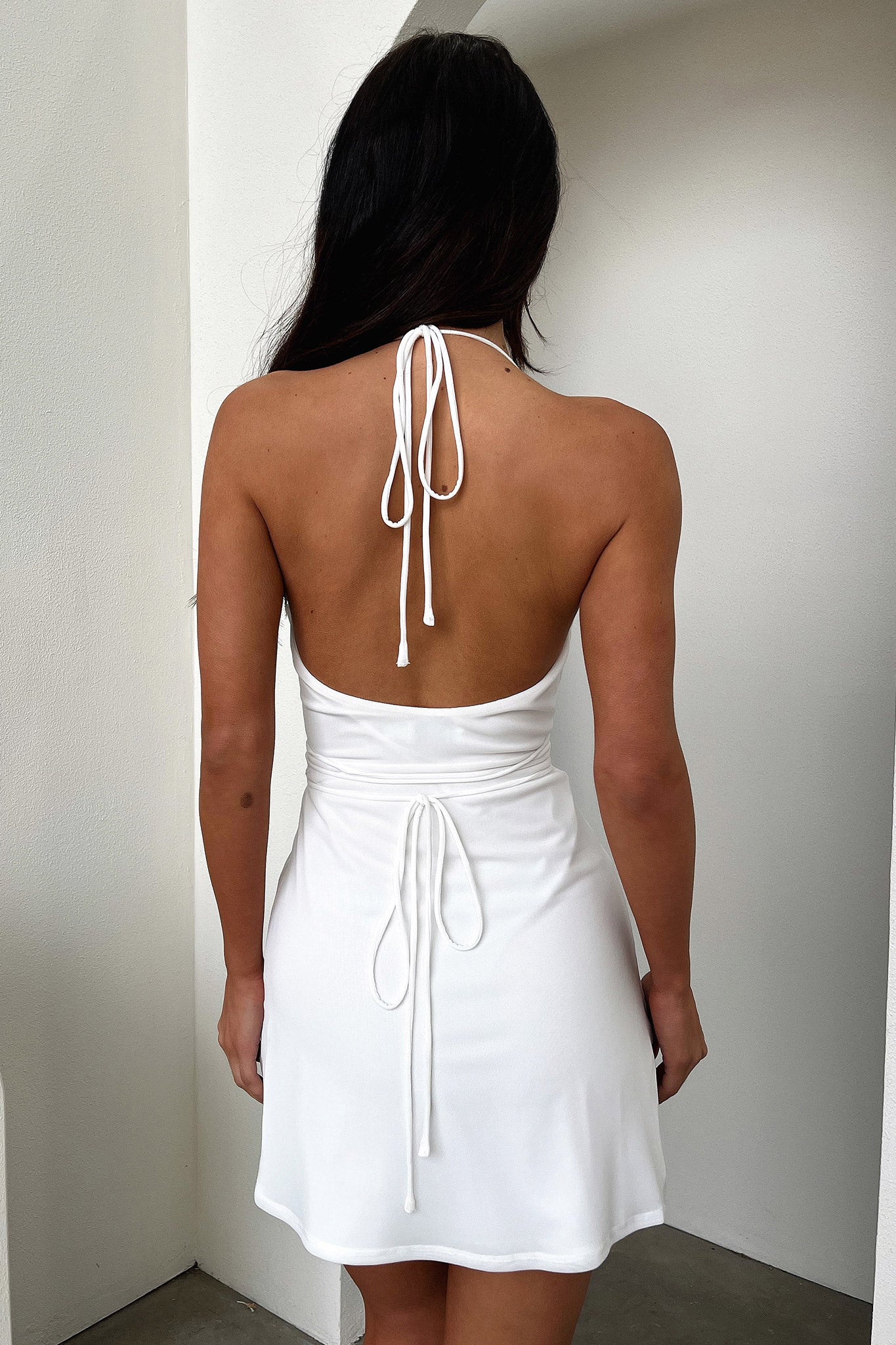 Zaylee Dress - White-Coutiqo