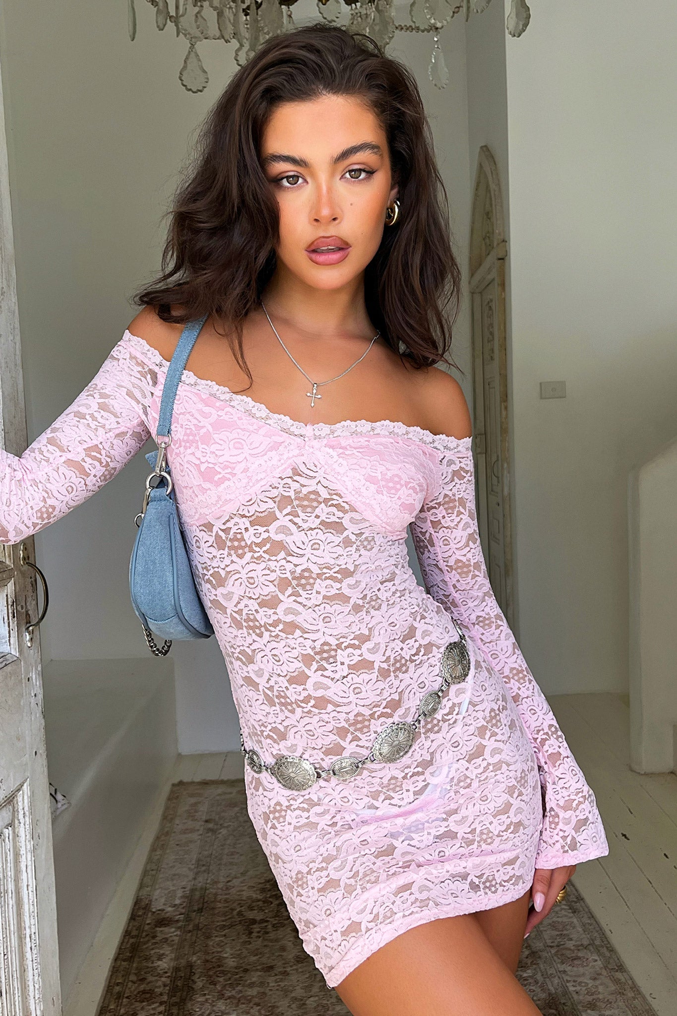 Zila Dress - Baby Pink-Coutiqo