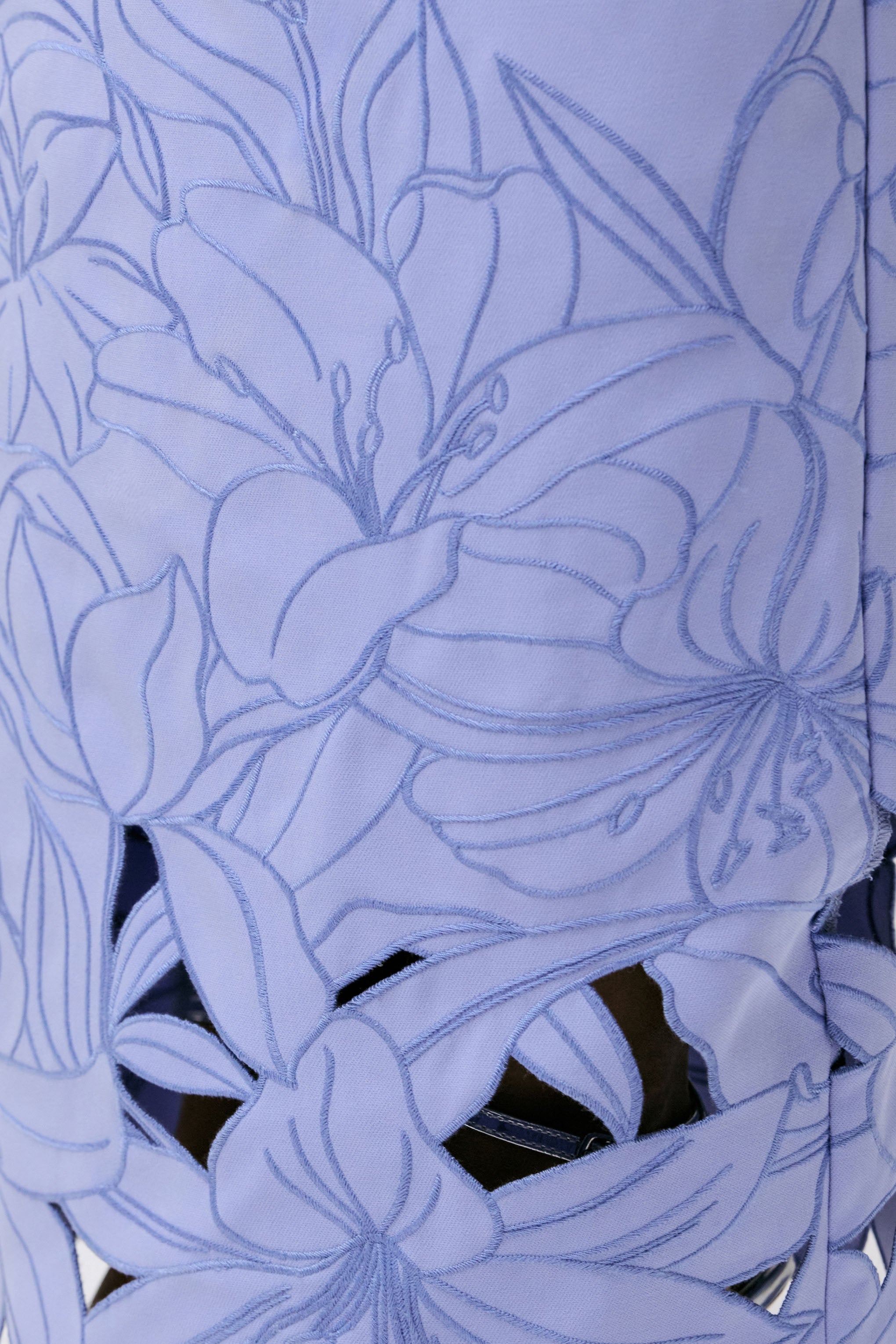 Samara | Purple Bandeau Maxi Dress With Cut-Out Crochet Hem-Sowoom