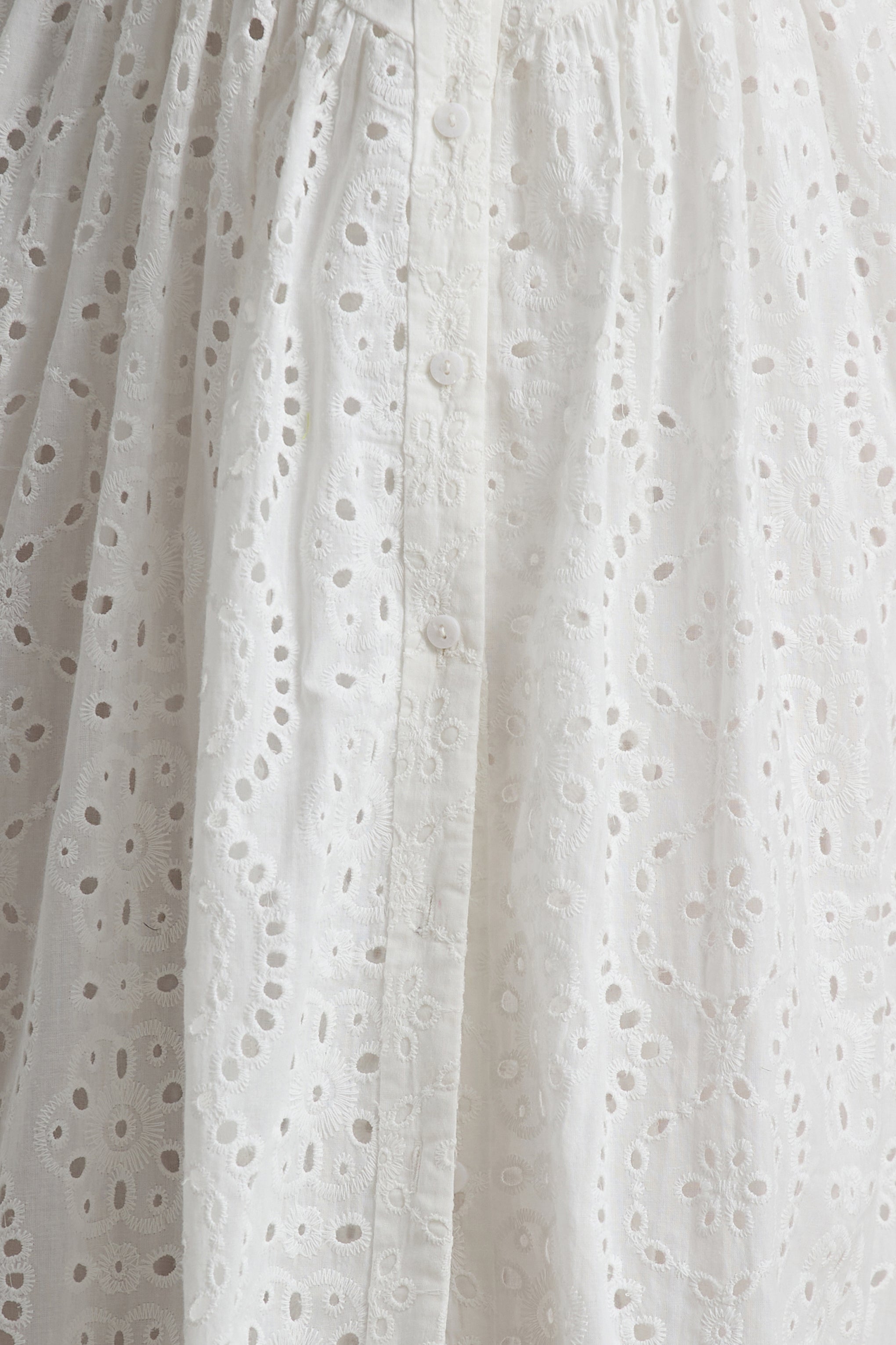 Jezebel | White Lace Plunge-Neck Collared Midi Dress-Sowoom