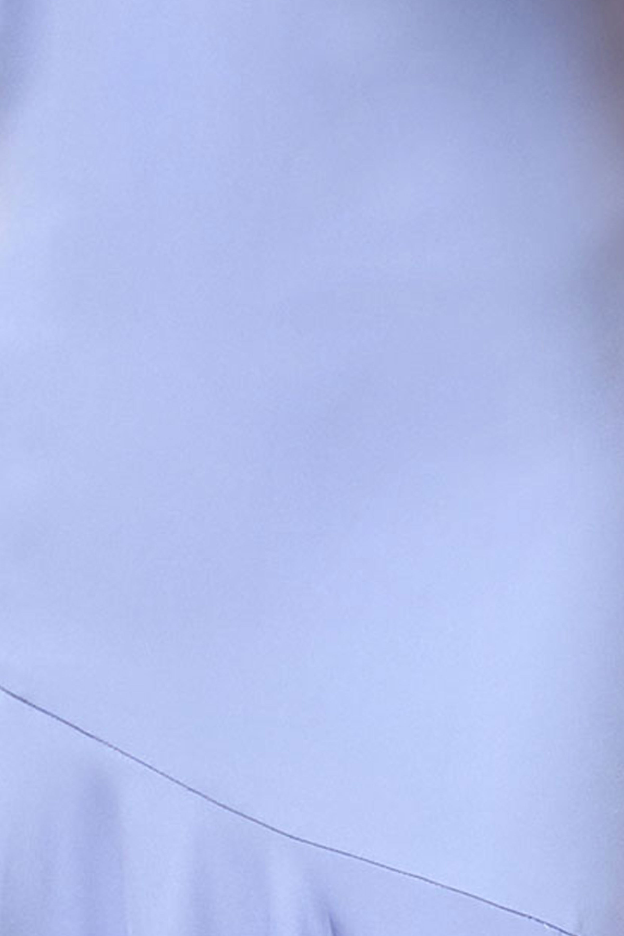 Luscious | Powder Blue High-Neck Maxi Dress With Drop-Waist And Bow Detail-Sowoom