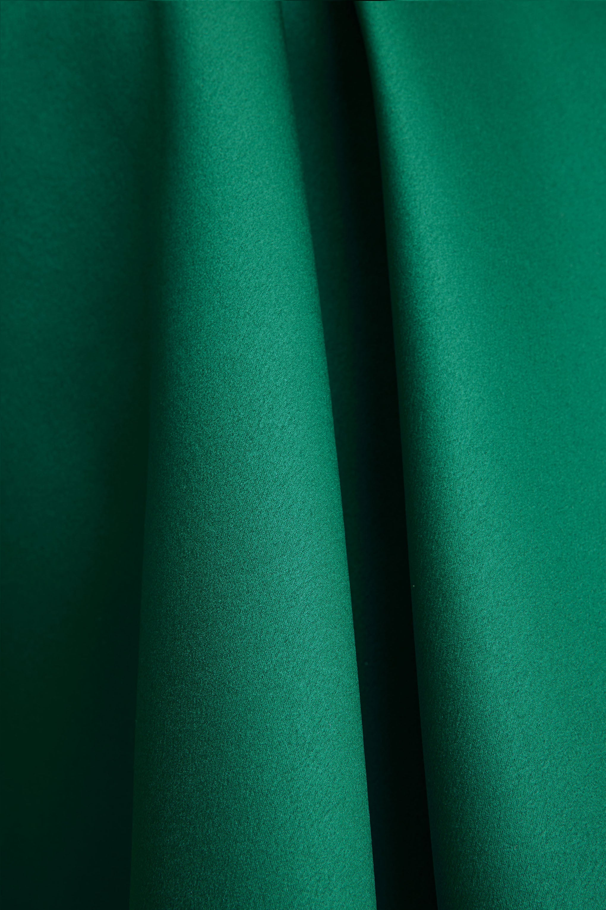 Fleur | Dark Green Satin Bandeau Mini Dress-Sowoom