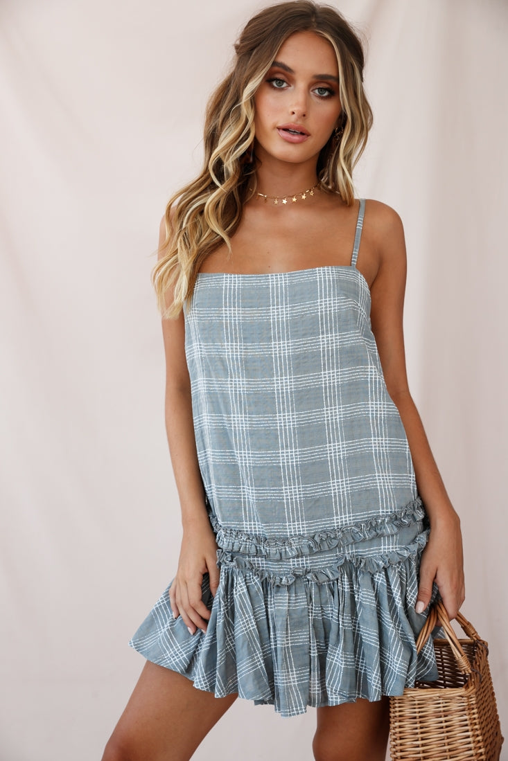 Zelda Dropped Waist Shift Dress Khaki-Maymioy