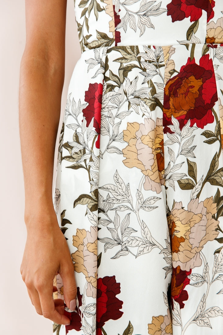 Yuzu Wide Leg Bandeau Jumpsuit White-Maymioy