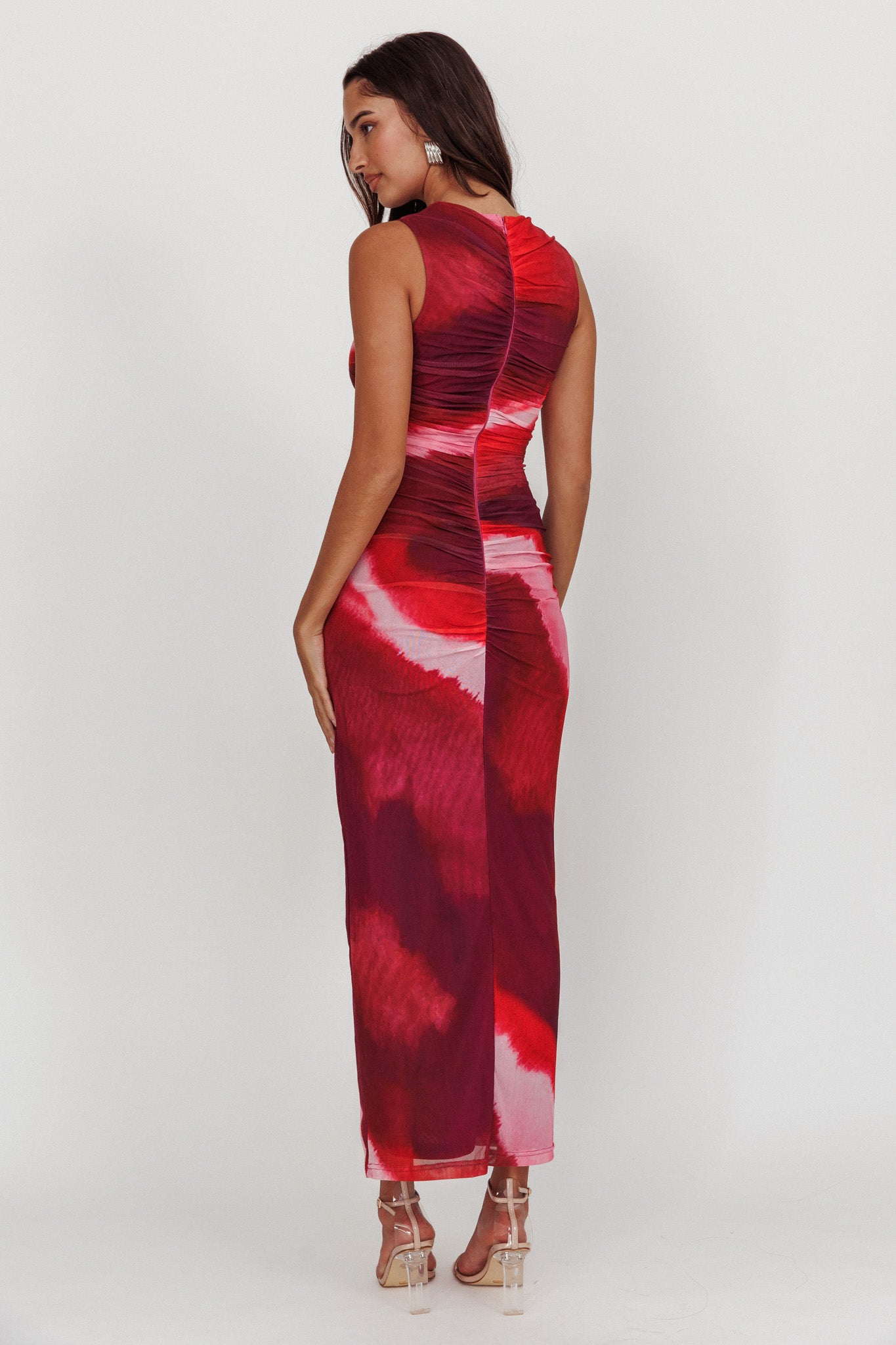Star Keeper Bodycon Keyhole Maxi Dress Purple-Maymioy