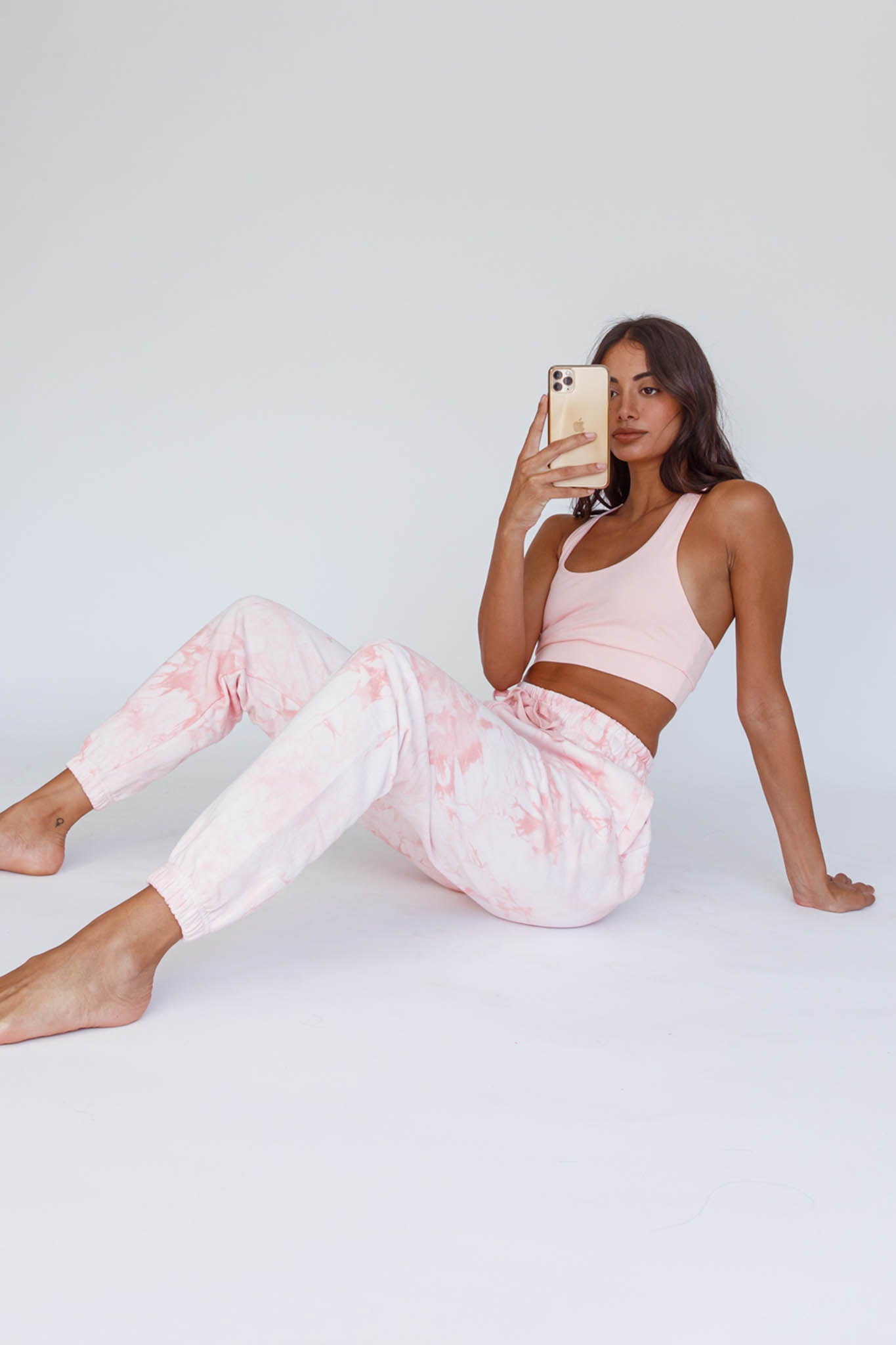 Take It Easy Jogger Track Pants Pink-Maymioy