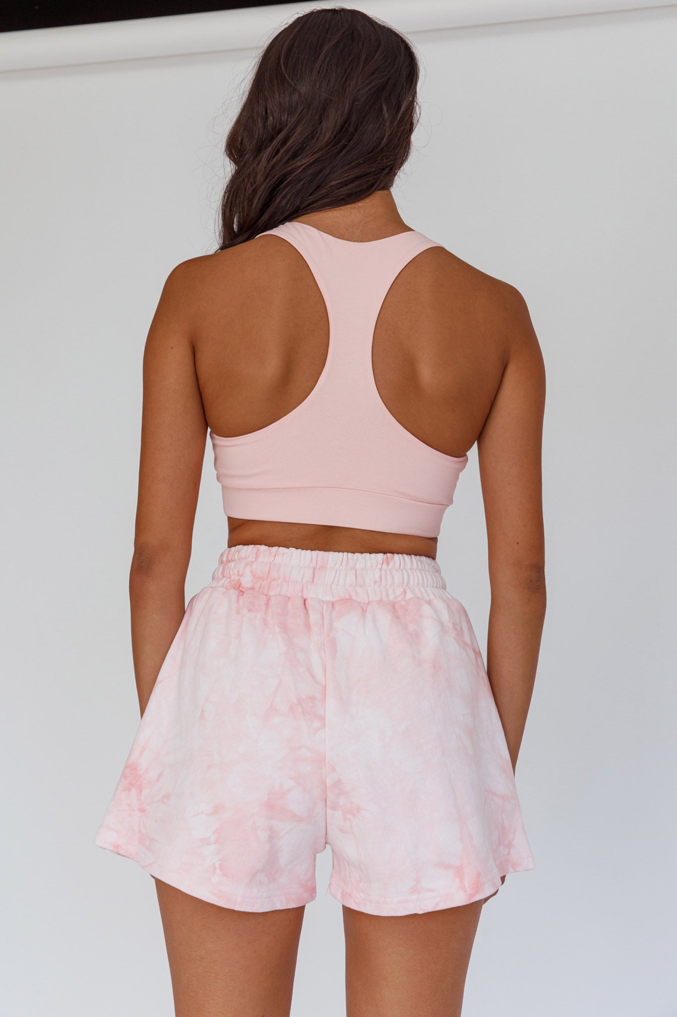 Tahlee Pocket Shorts Tie-Dye Pink-Maymioy