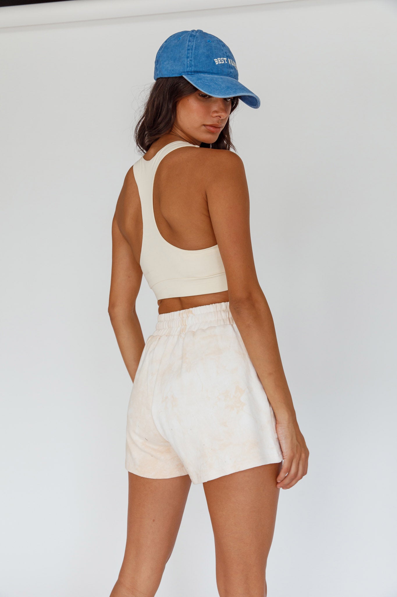 Tahlee Pocket Shorts Tie-Dye Sand-Maymioy