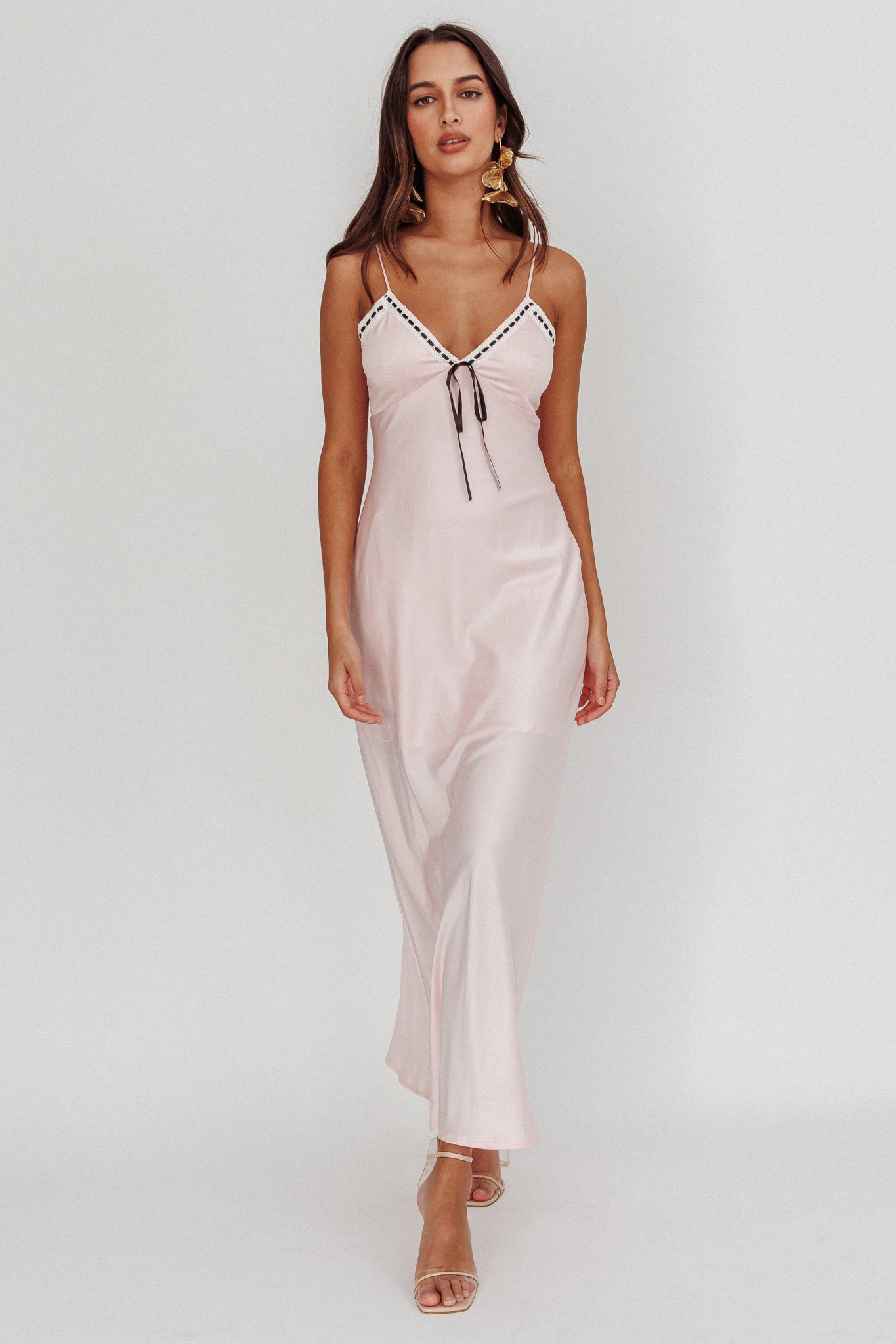 Sharla Bow Bust Maxi Dress Rosewater-Maymioy