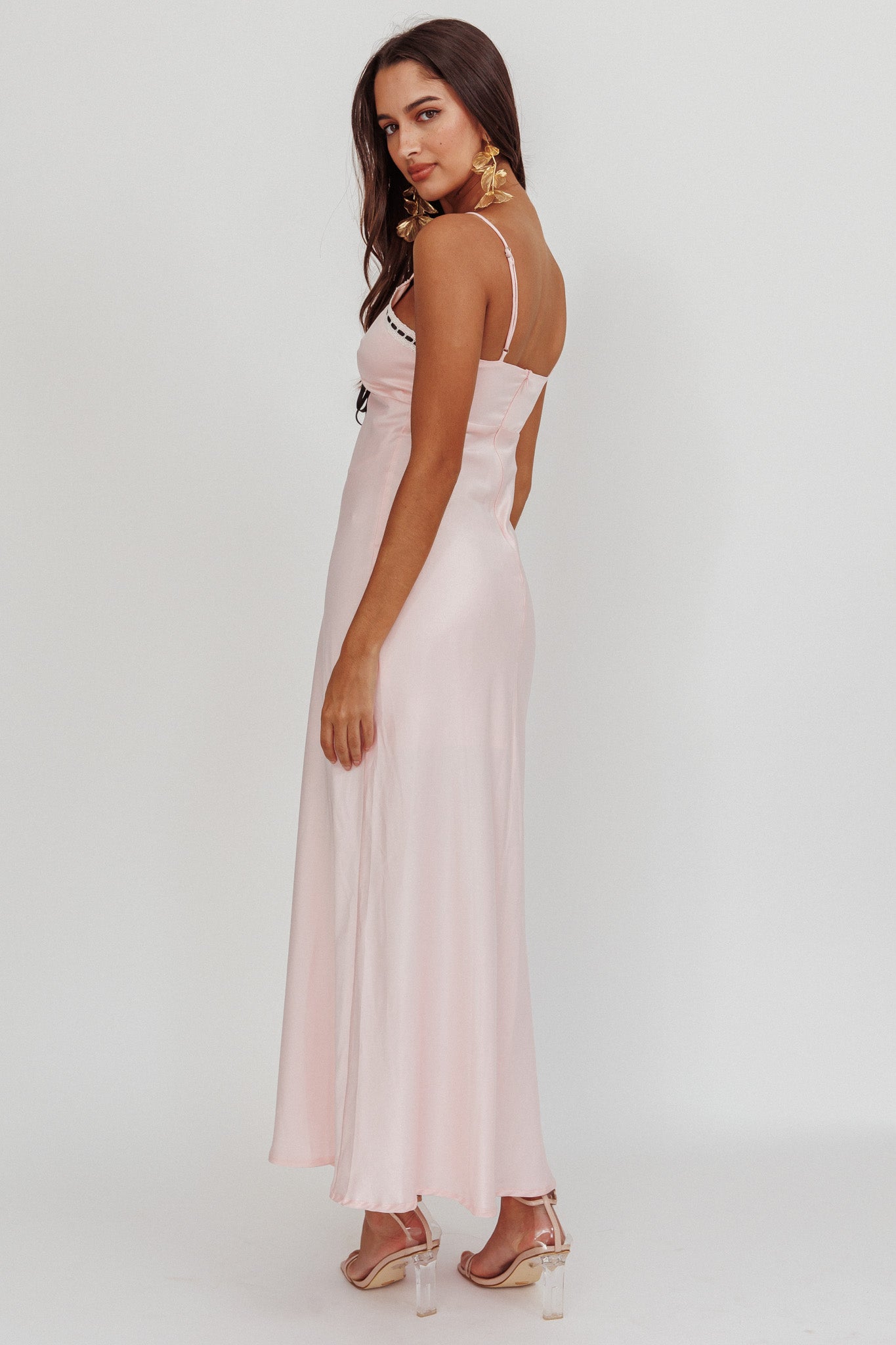 Sharla Bow Bust Maxi Dress Rosewater-Maymioy