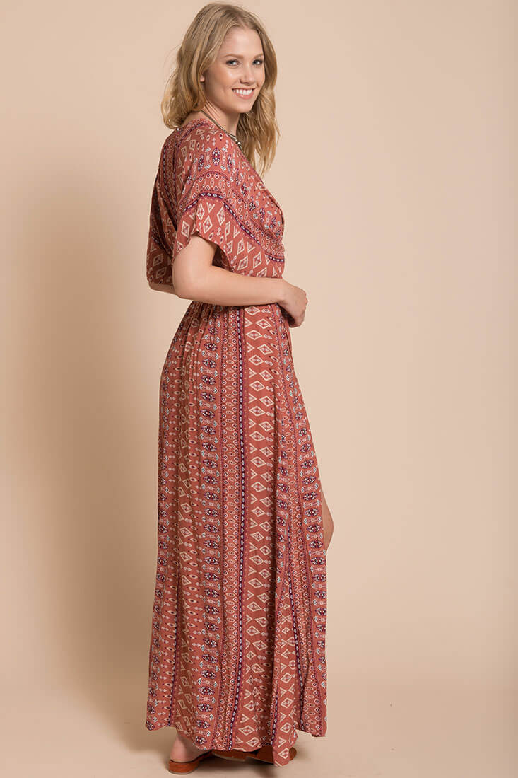 Libby Maxi Dress Rust-Maymioy
