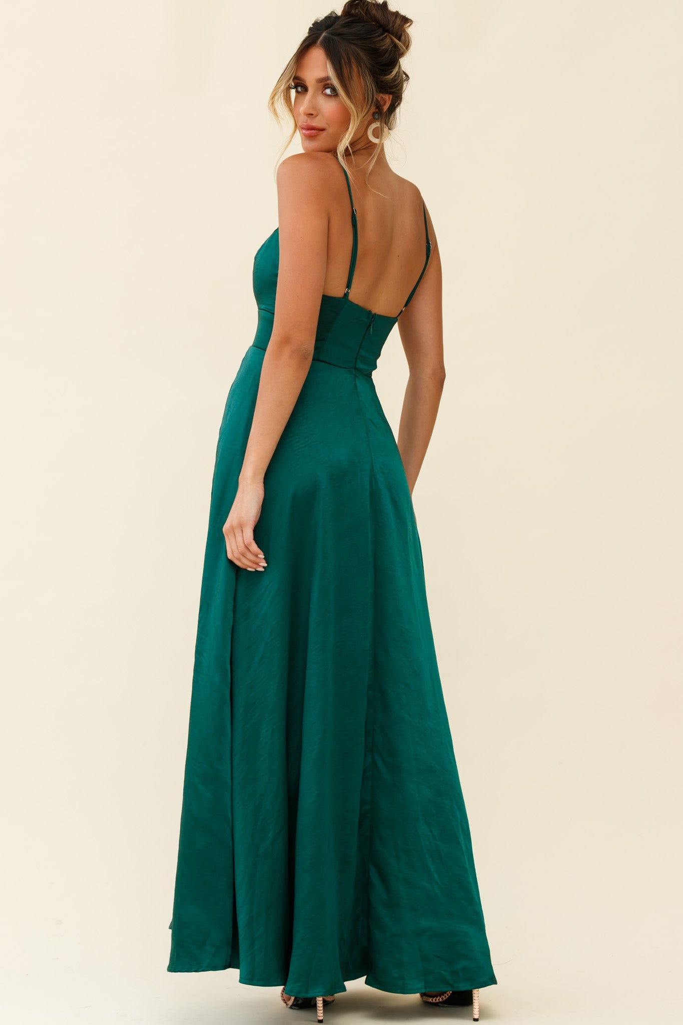 Joanne Empire Waist Maxi Dress Jade-Maymioy