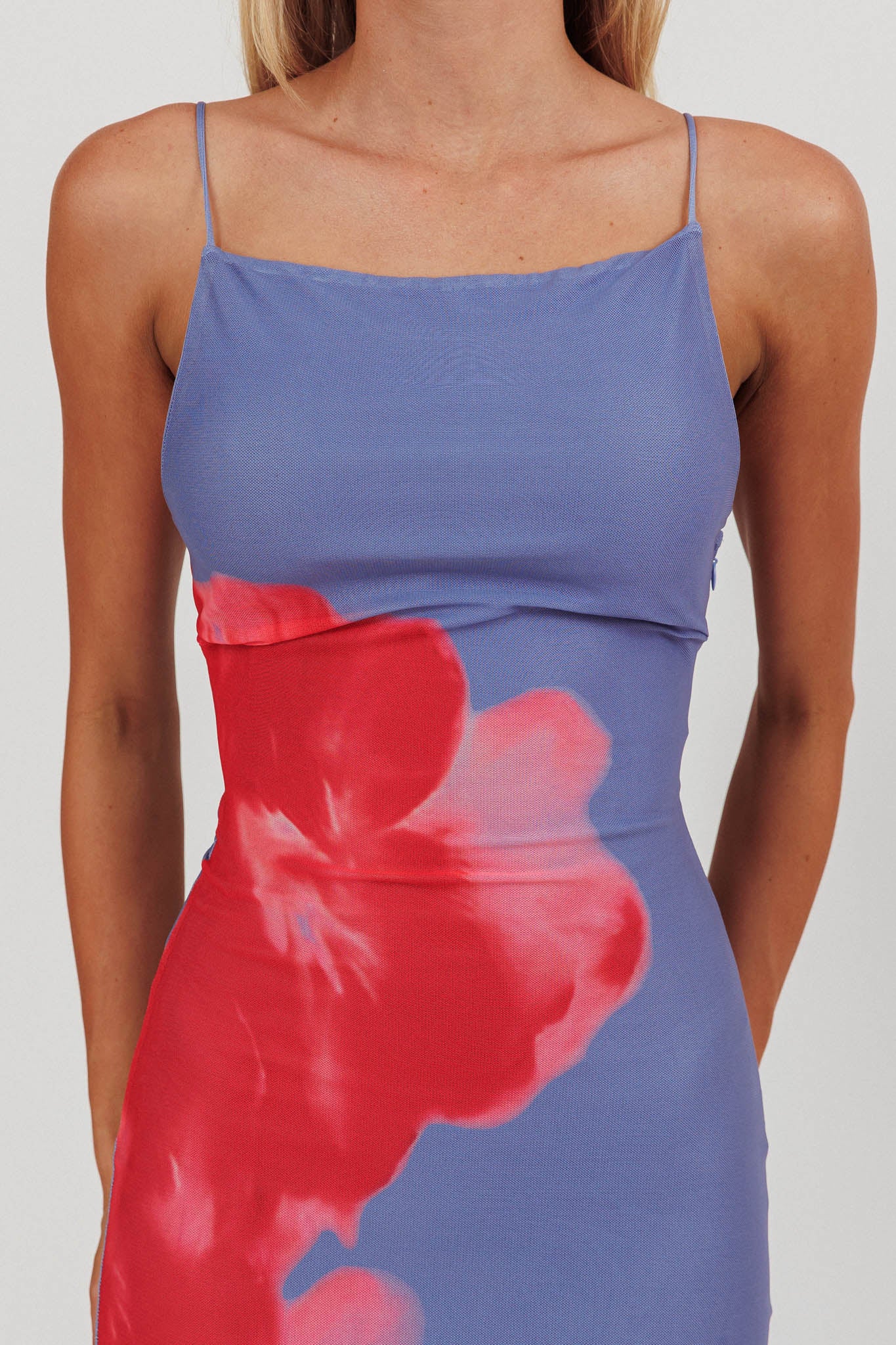 Unravel Floral Maxi Dress Blue-Maymioy