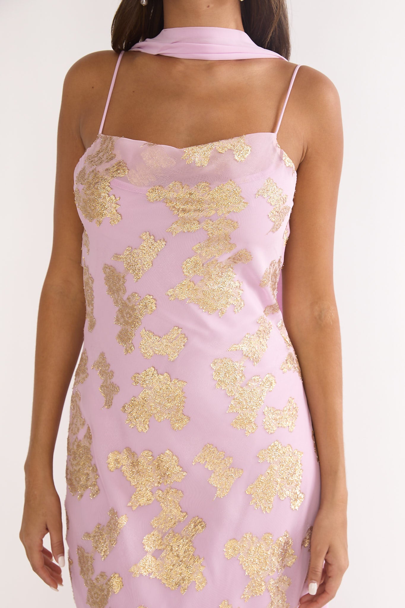 Helsi Cowl Back Maxi Dress Pink-Maymioy