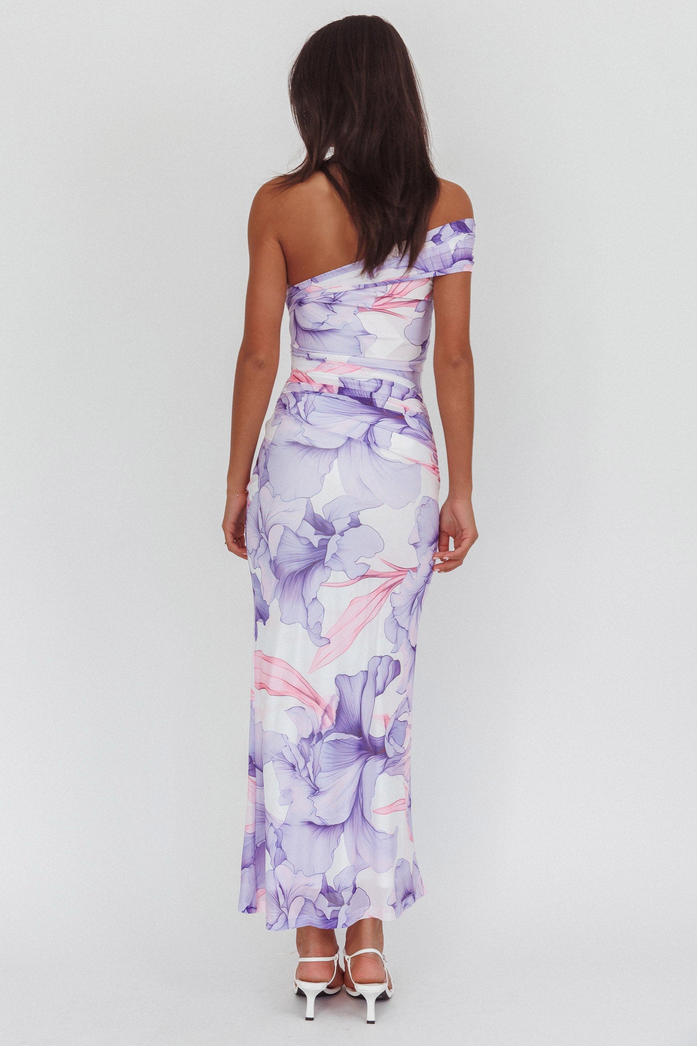 Gala One-Shoulder Maxi Dress Orchid Lilac-Maymioy
