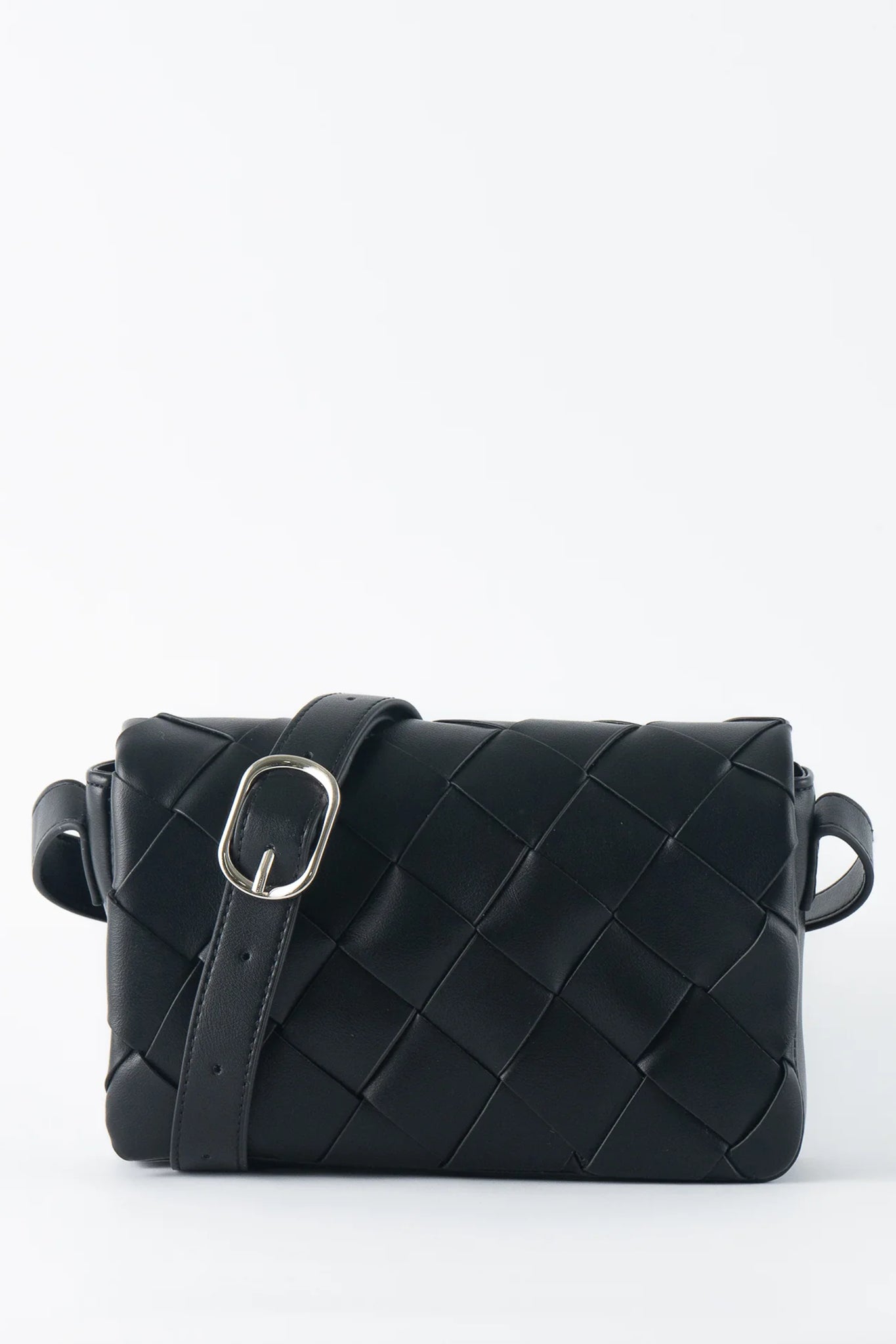 TEN TONES Azure Weave Bag Black-Maymioy