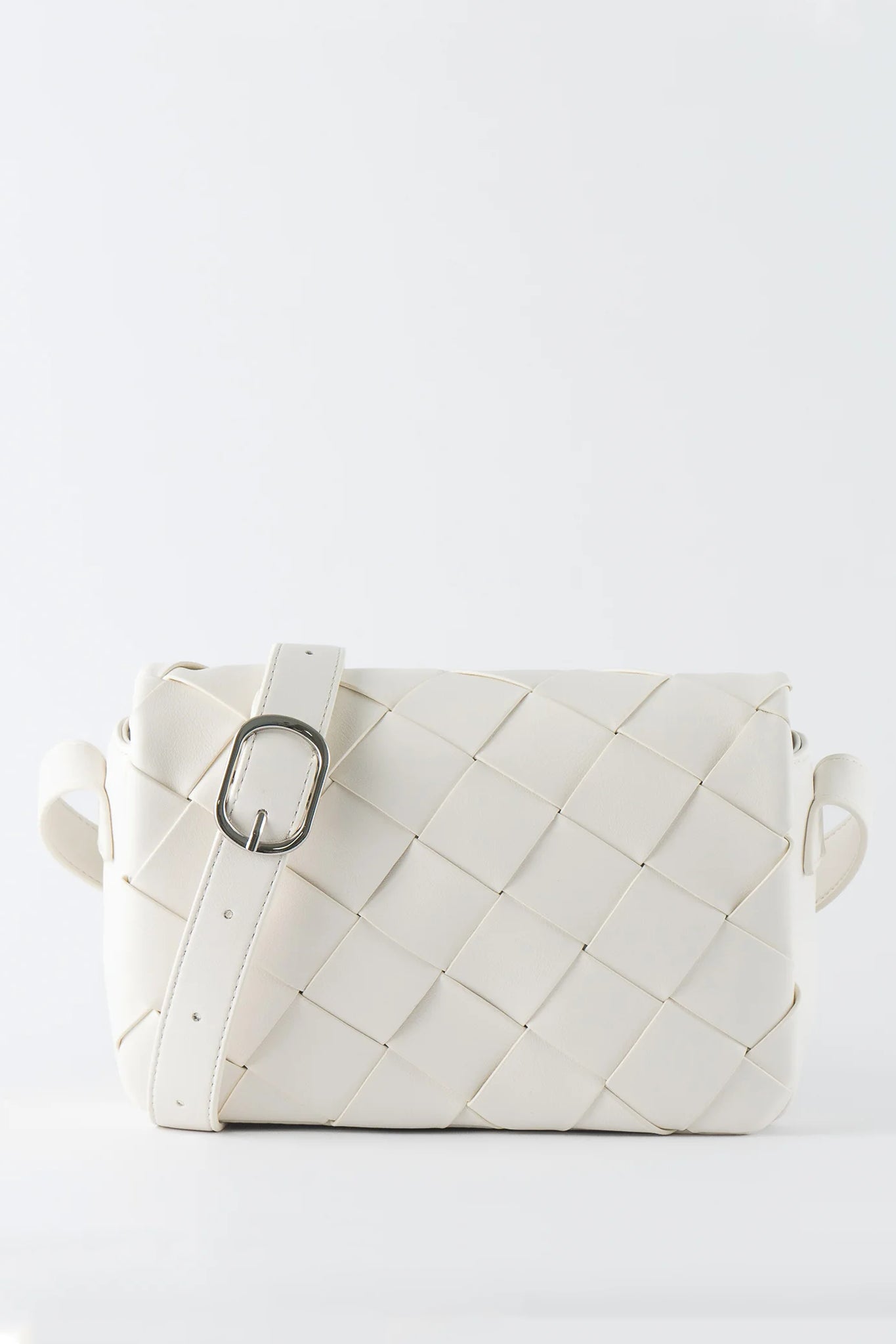 TEN TONES Azure Weave Bag White-Maymioy