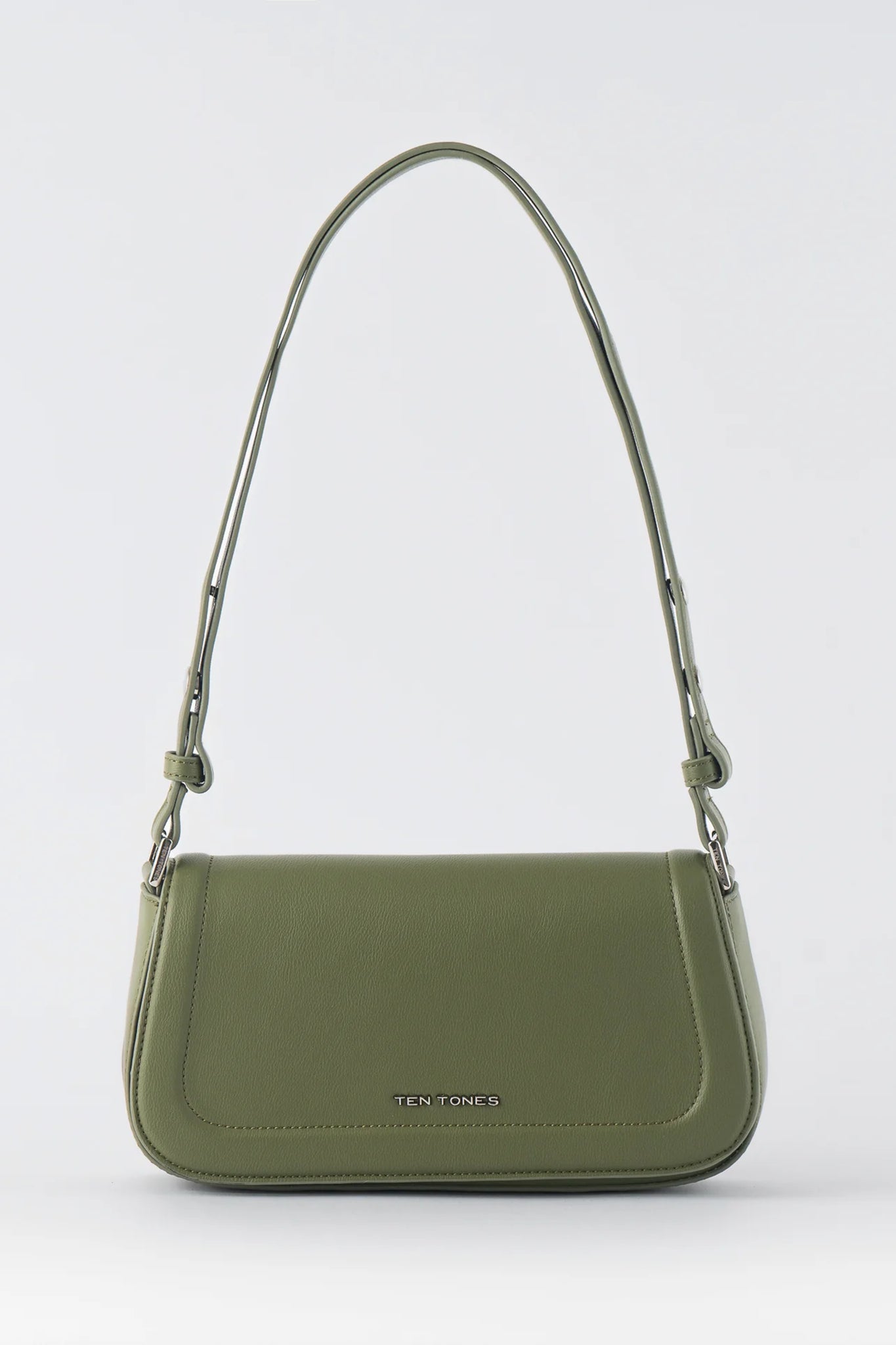 TEN TONES Bruno Baguette Bag Olive-Maymioy