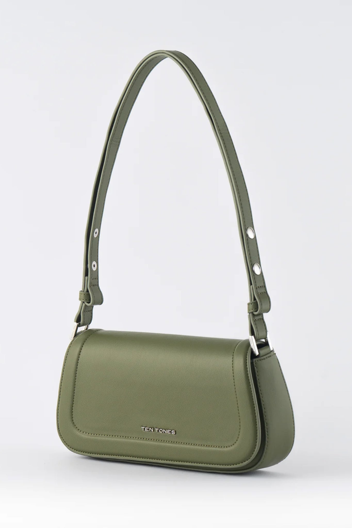 TEN TONES Bruno Baguette Bag Olive-Maymioy