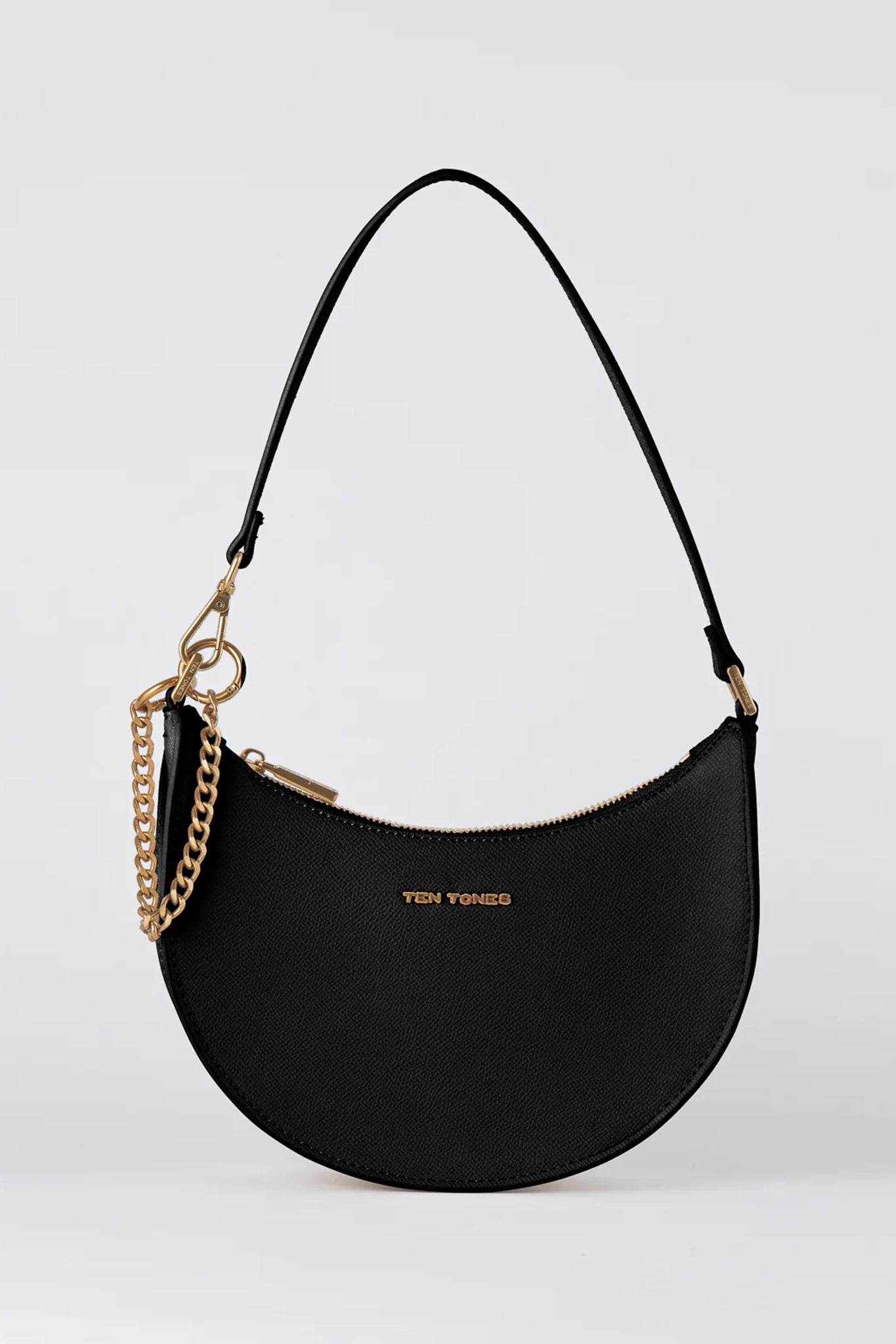 TEN TONES Grayson Moon Bag Black-Maymioy