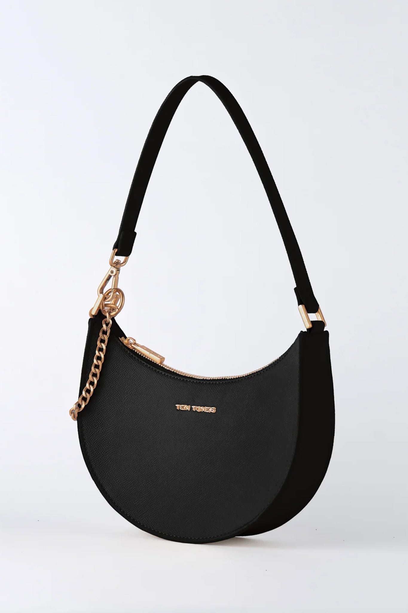 TEN TONES Grayson Moon Bag Black-Maymioy