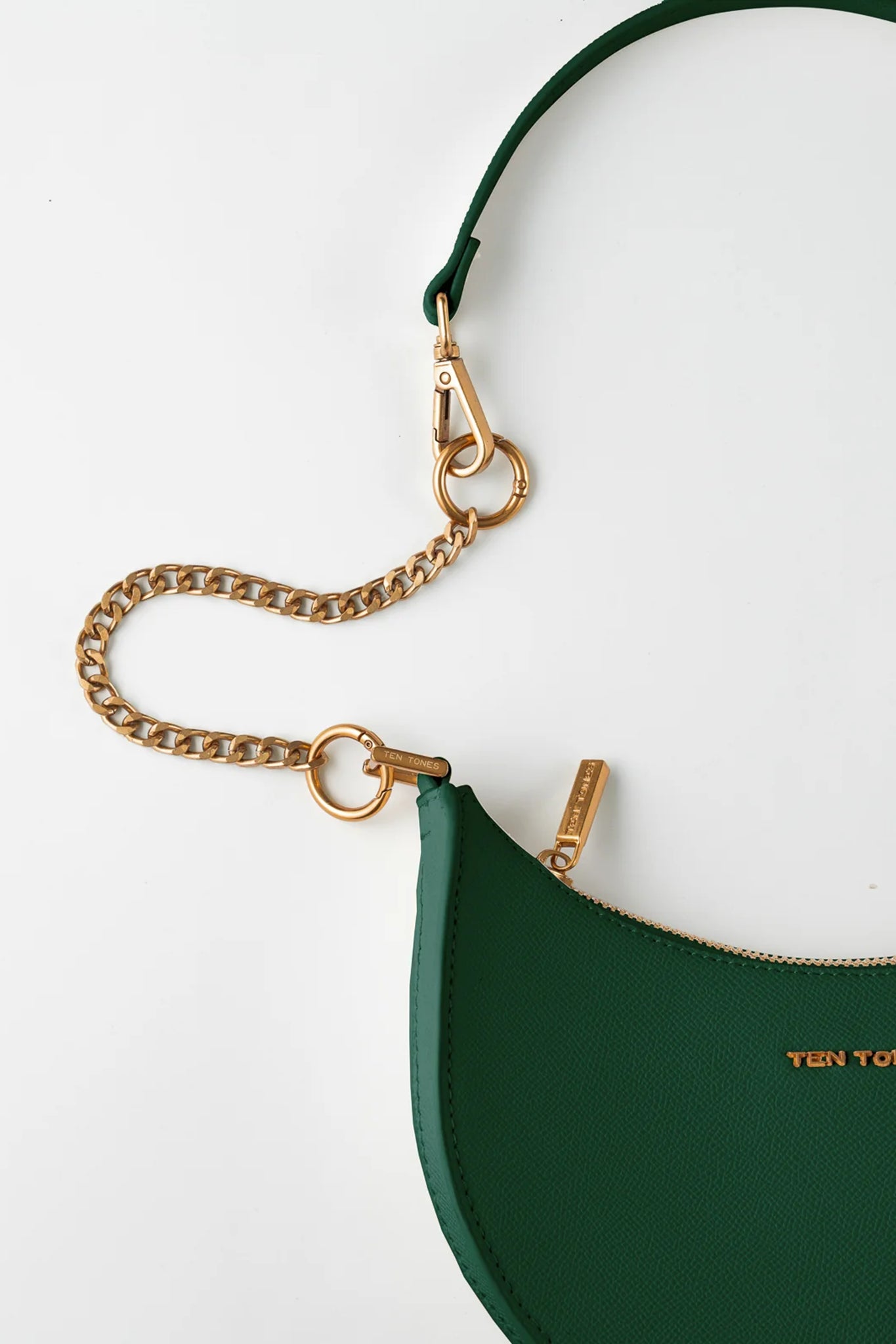 TEN TONES Grayson Moon Bag Green-Maymioy
