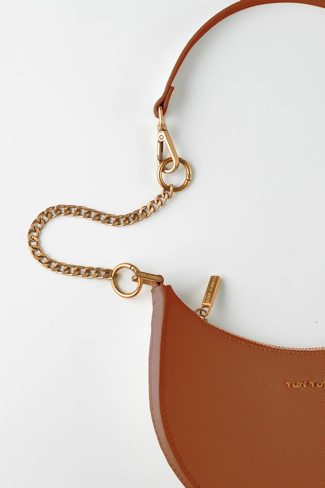 TEN TONES Grayson Moon Bag Orange-Maymioy