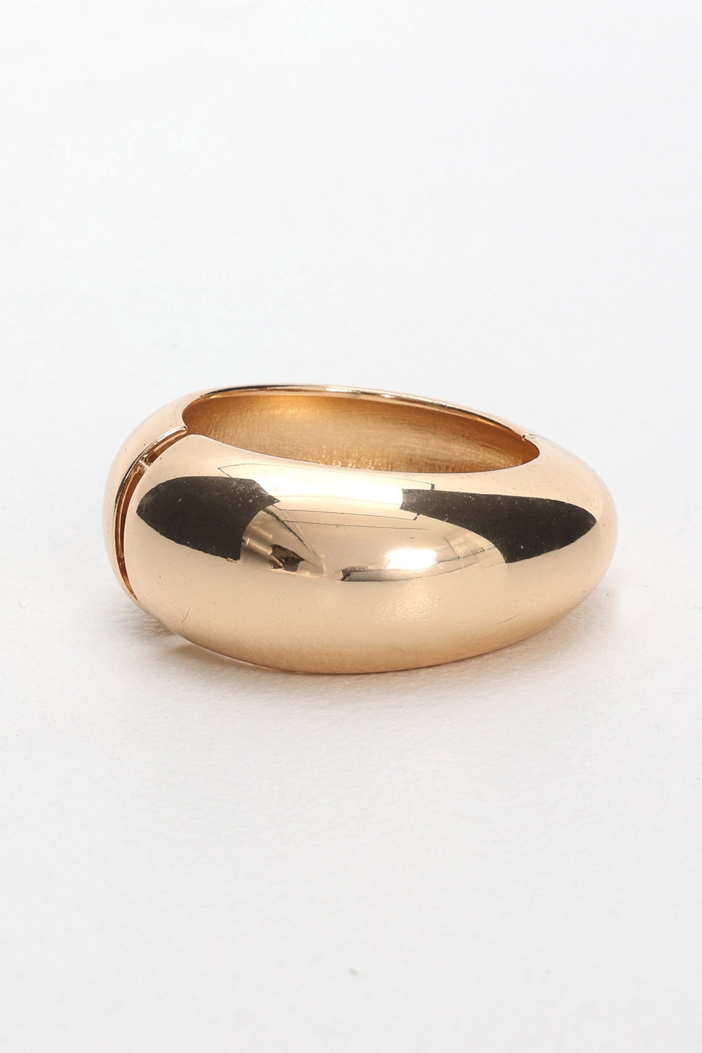 Blessed Rounded Chunk Bangle Gold-Maymioy