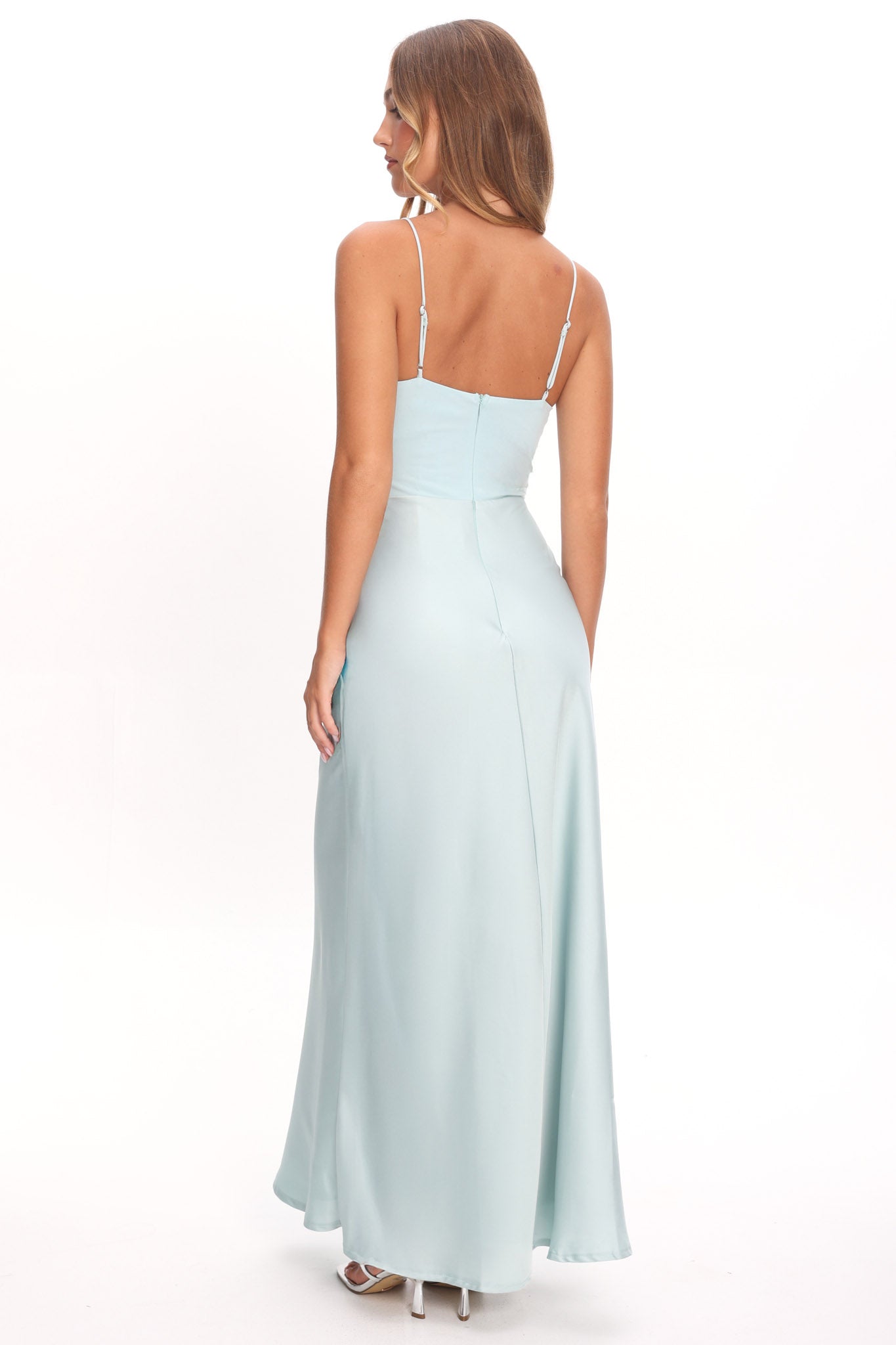 Talk To Me Cami Strap Maxi Dress Mint-Maymioy