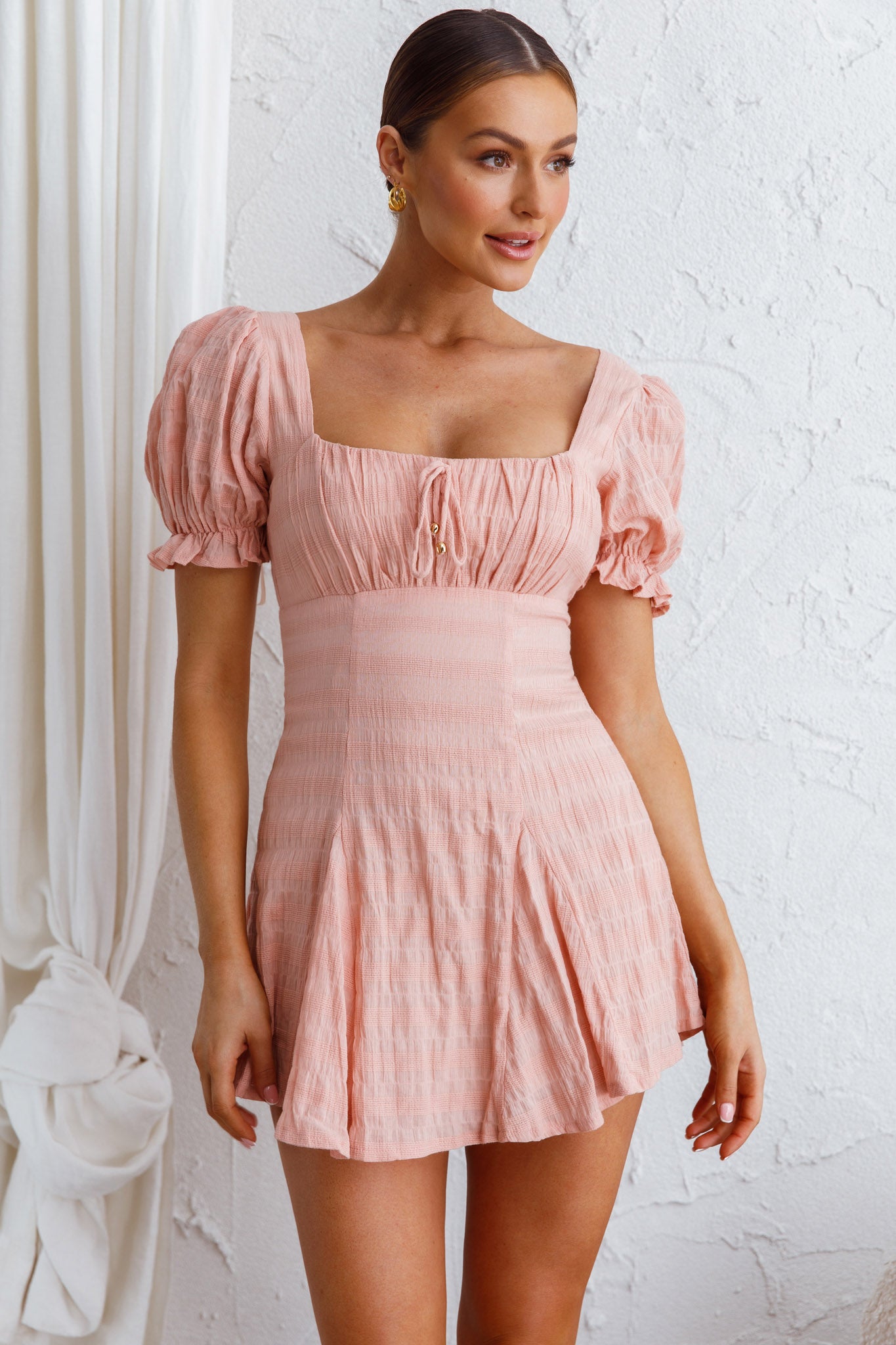 Promise Keepers Puff Sleeve Mini Dress Sienna-Maymioy