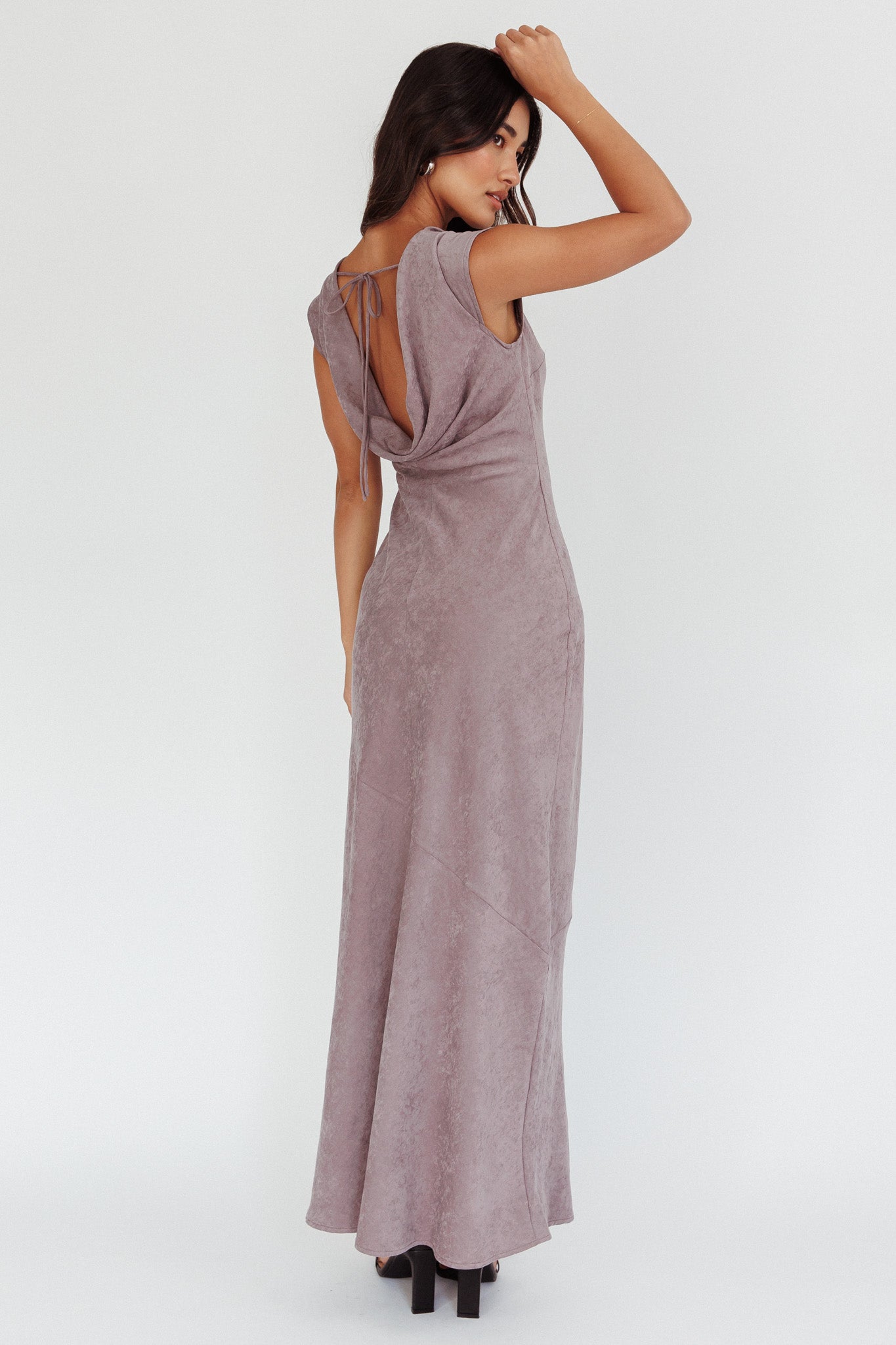 Maysa Cowl Back Maxi Dress Cloud-Maymioy