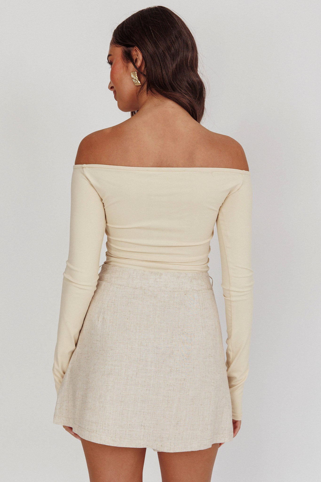 Euphoria Linen Skort Sand-Maymioy