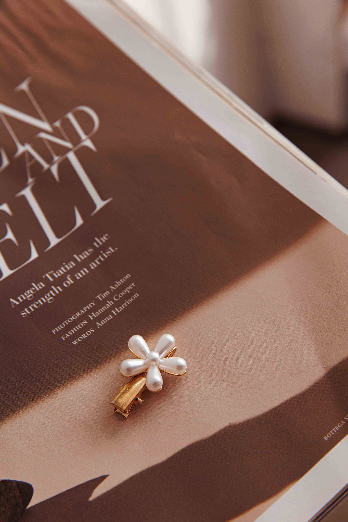 Aurelia Pearl Flower Hairclip Set-Maymioy