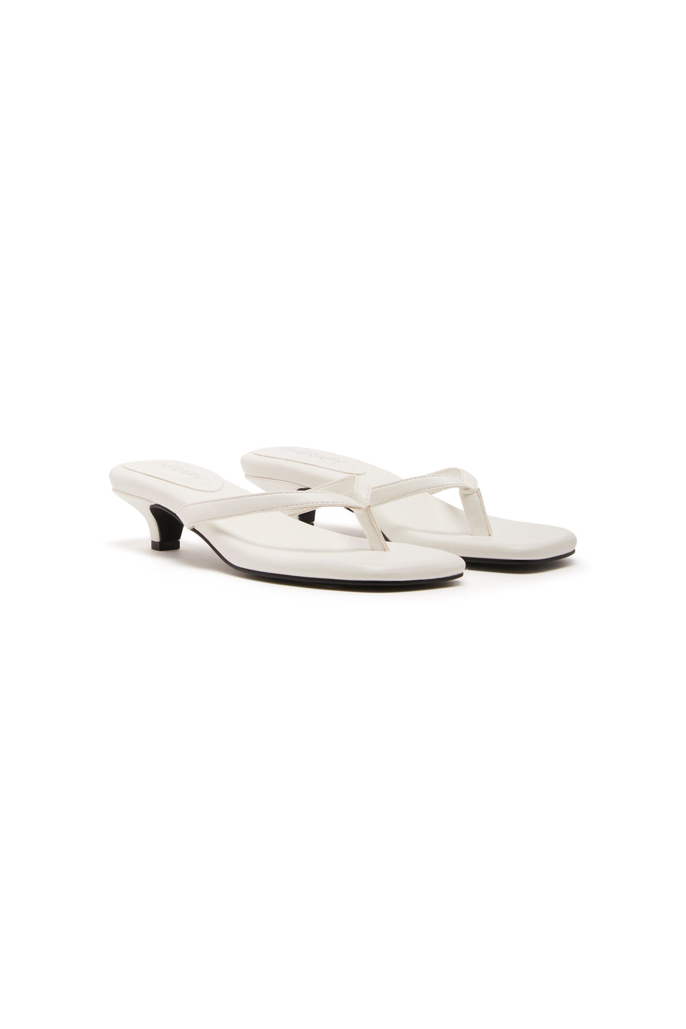 THERAPY Heatwave Thong Heel White-Maymioy
