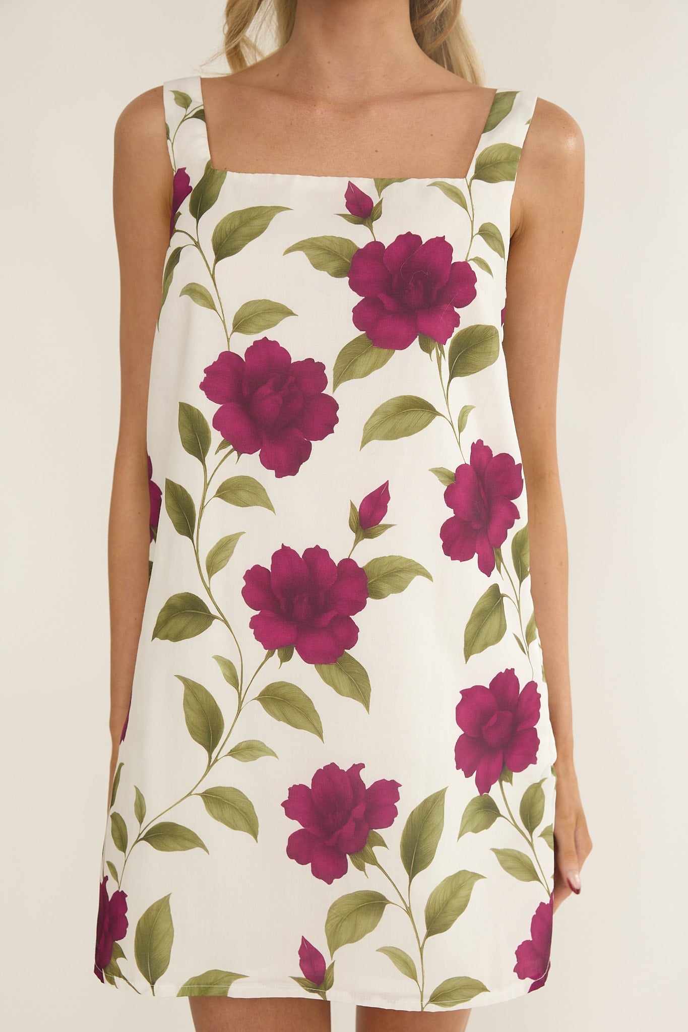That Lady Bow Back Mini Dress Allegra Floral-Maymioy