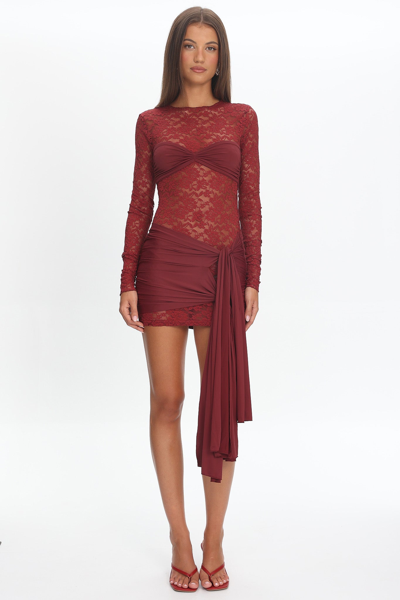 LIONESS Midnight Mini Dress Garnet-Maymioy